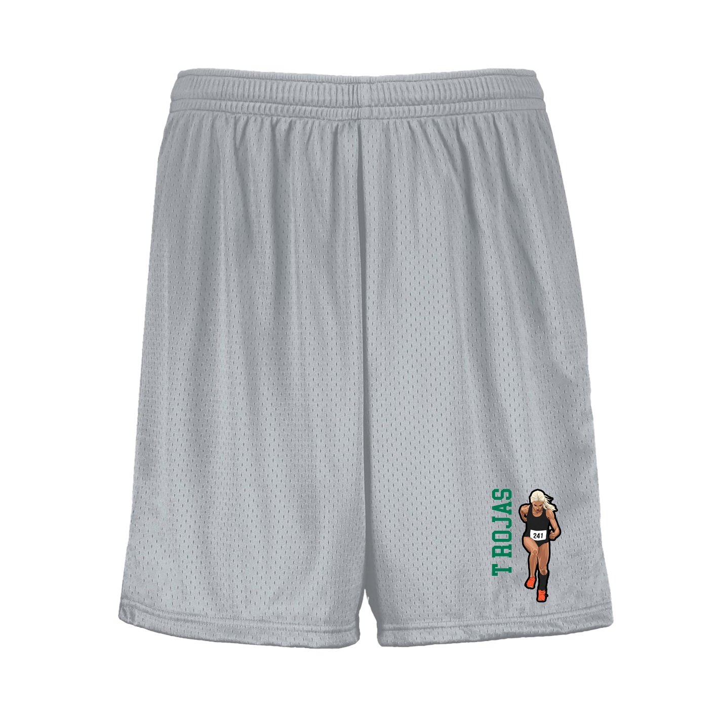 Shorts — Name Vertical in Silver