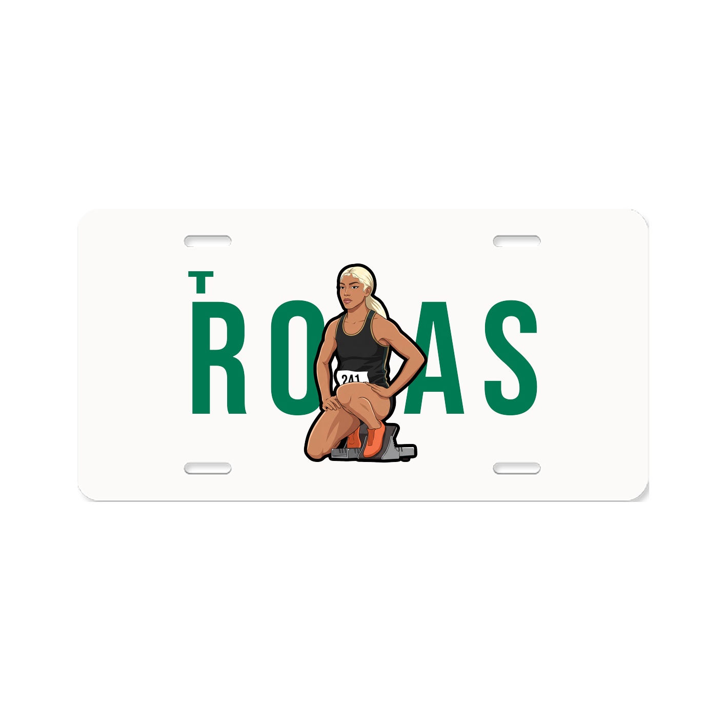 License Plate — Player Name in Classic