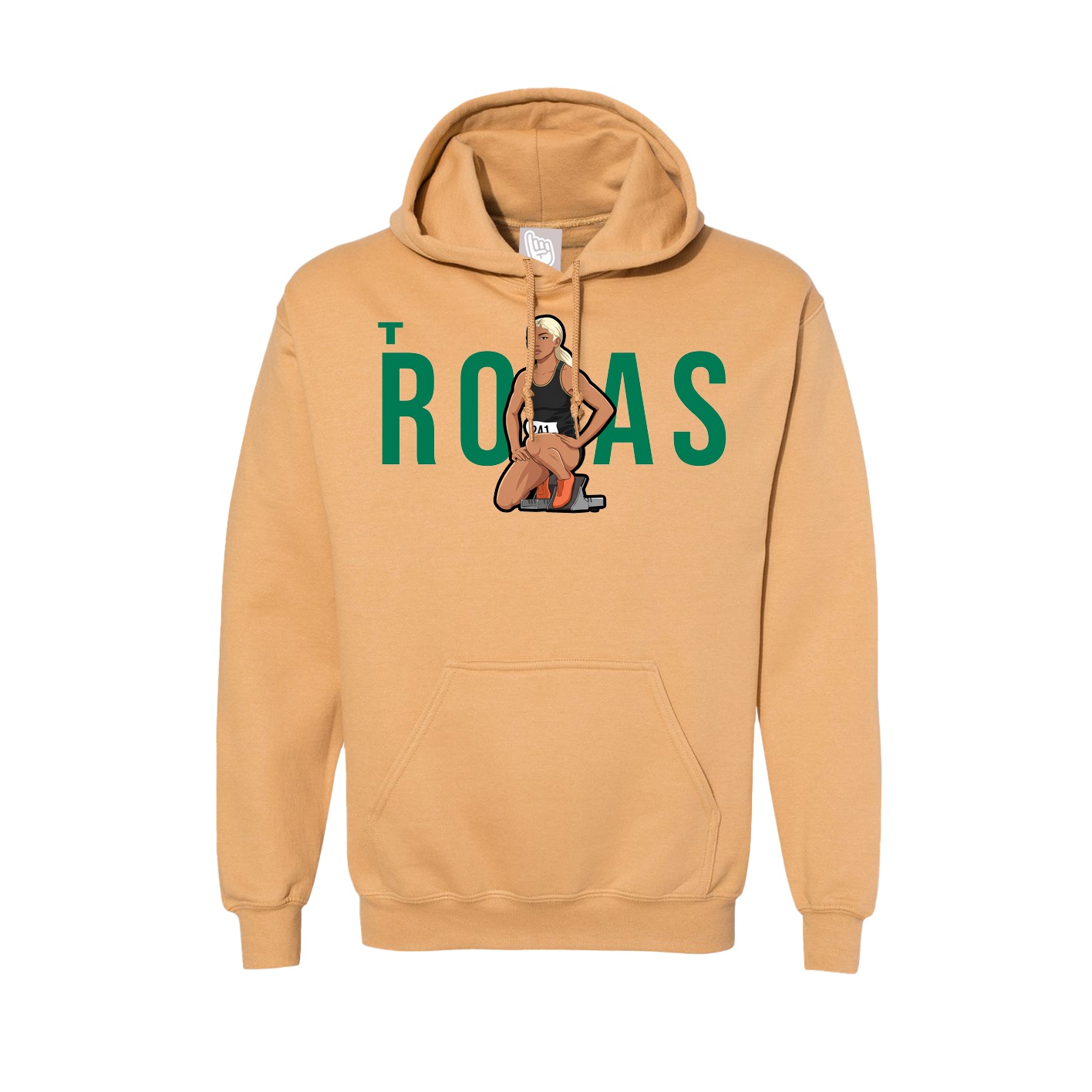 Hoodie — Player Name in Vegas Gold