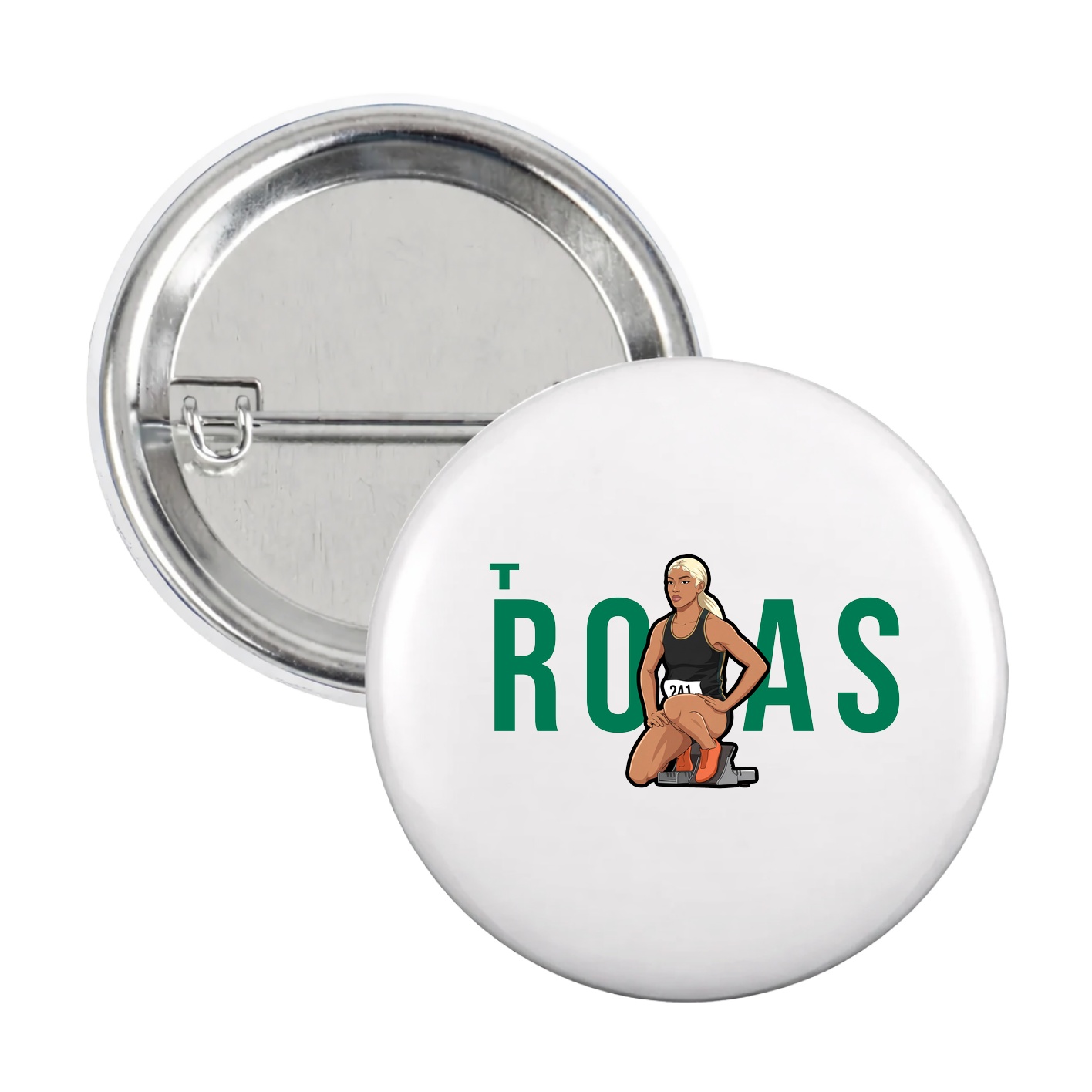 Game Day Button — Player Name in White