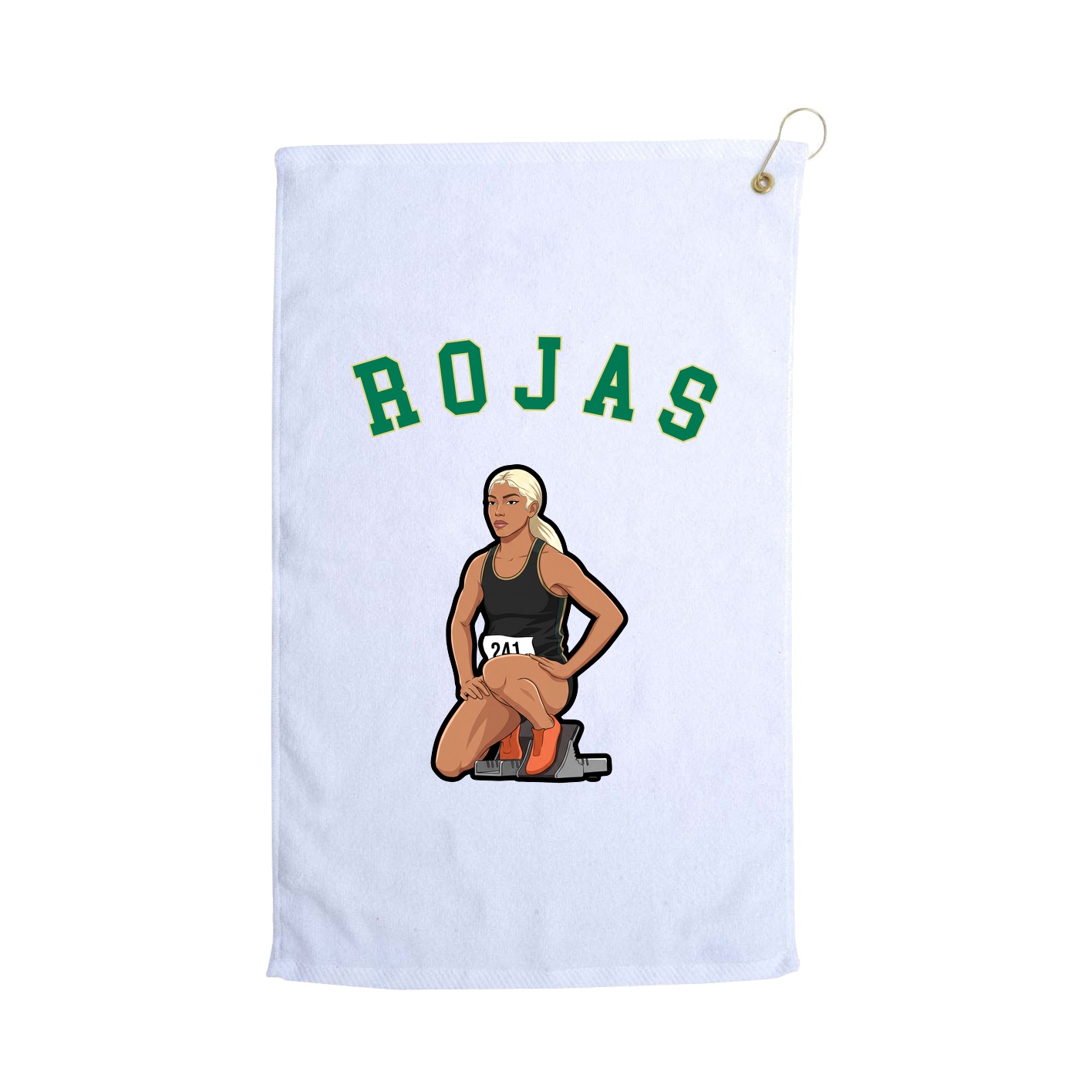 Golf Towel — Shirsey Arch in White
