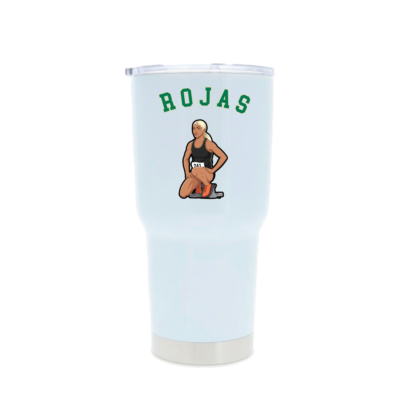 30oz Stainless Steel Tumbler — Shirsey Arch in White