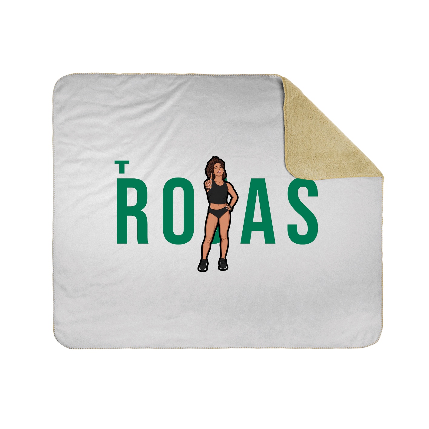 Throw Blanket — Player Name in White