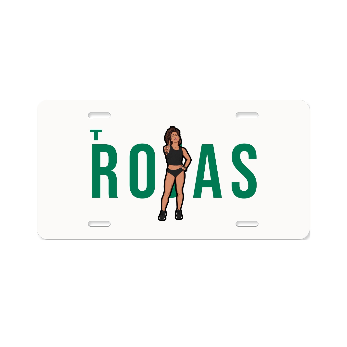 License Plate — Player Name in Classic