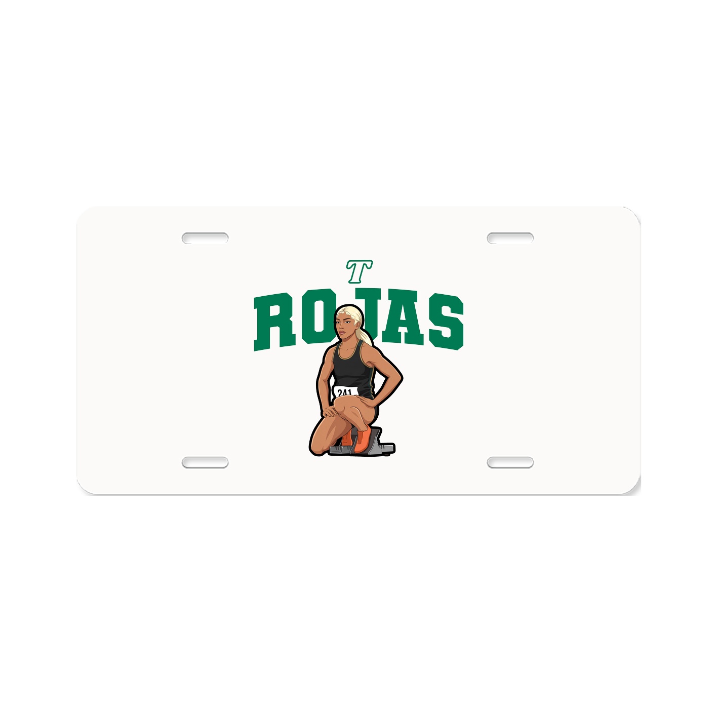 License Plate — Name Arch in Classic