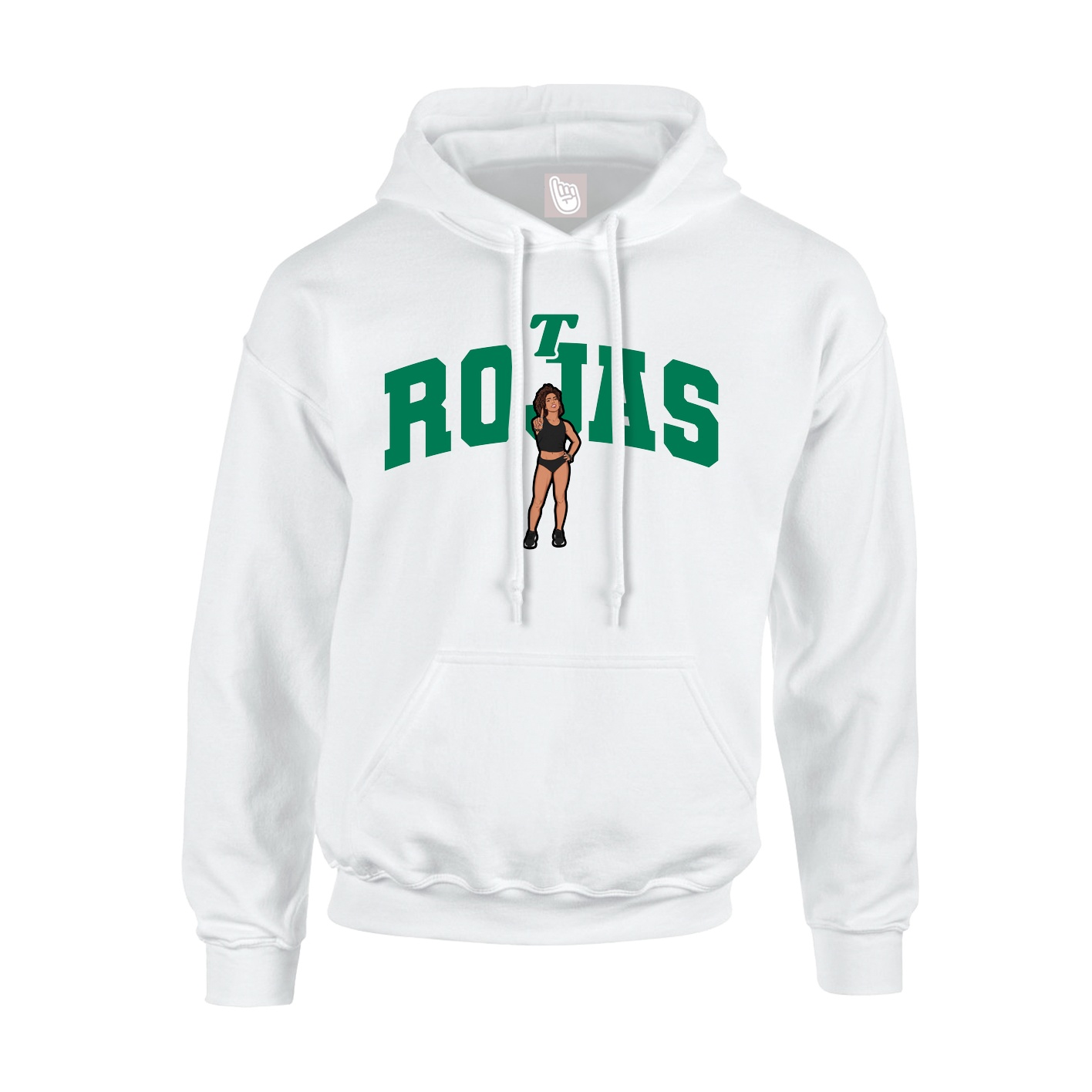 Youth Hoodie — Signature Arch in White