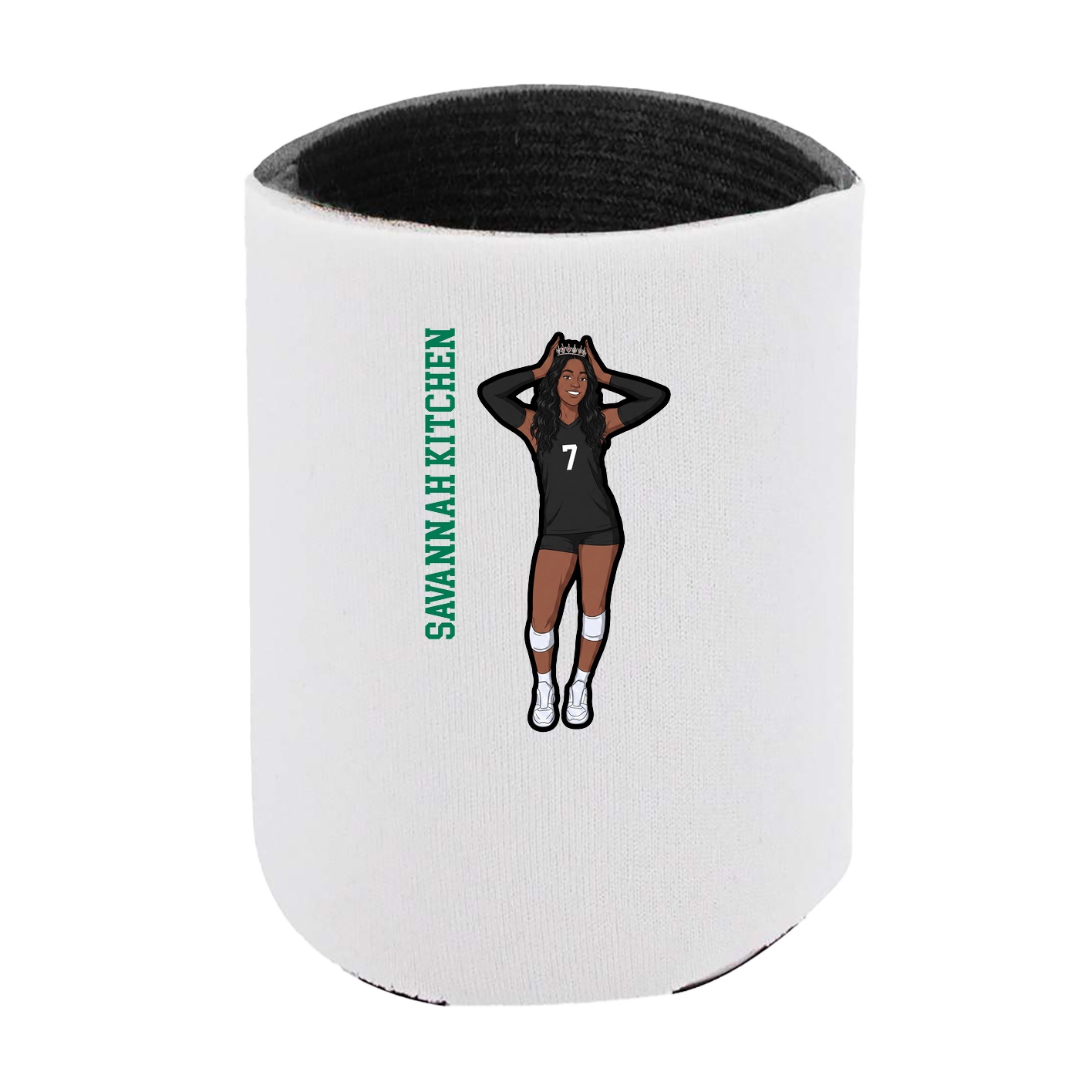 Can Holder — Name Vertical in White