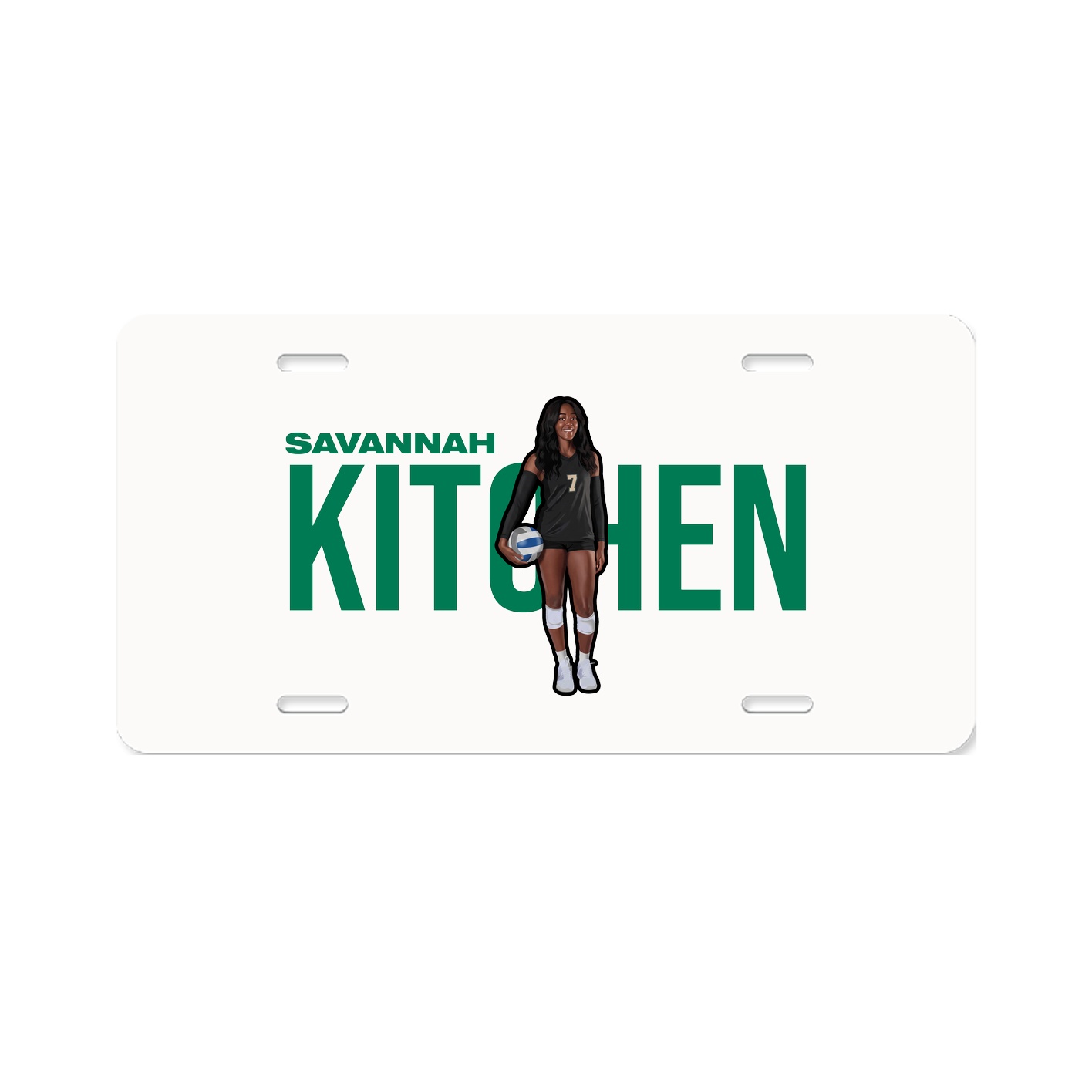 License Plate — Player Name in Classic
