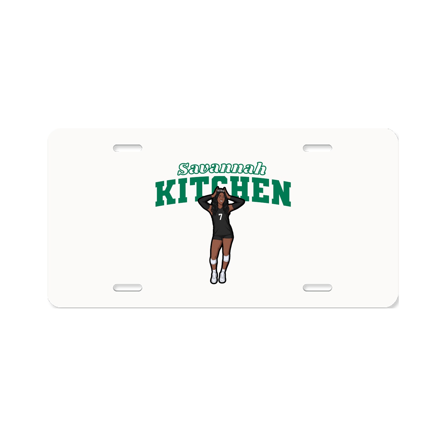 License Plate — Name Arch in Classic