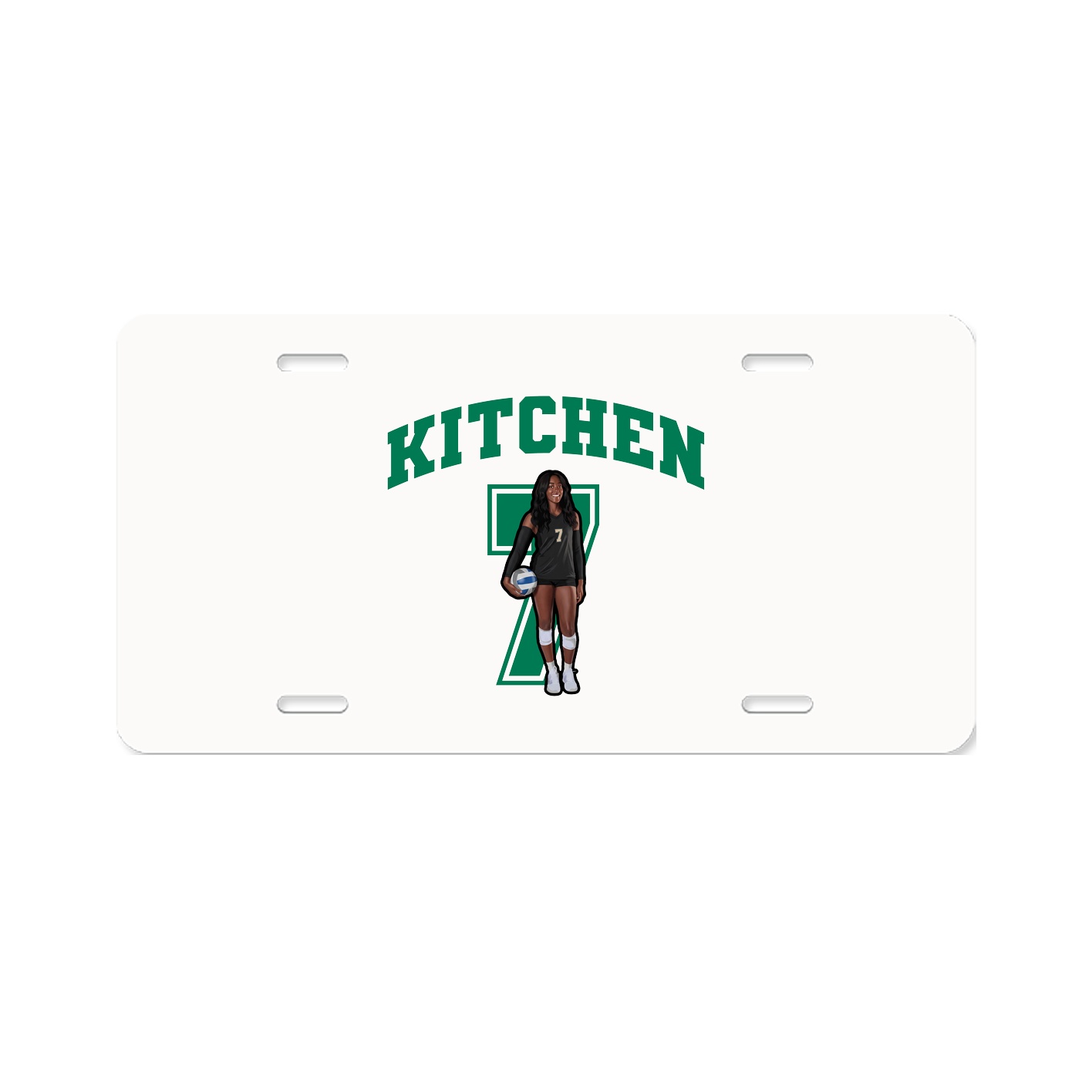 License Plate — Number in Classic