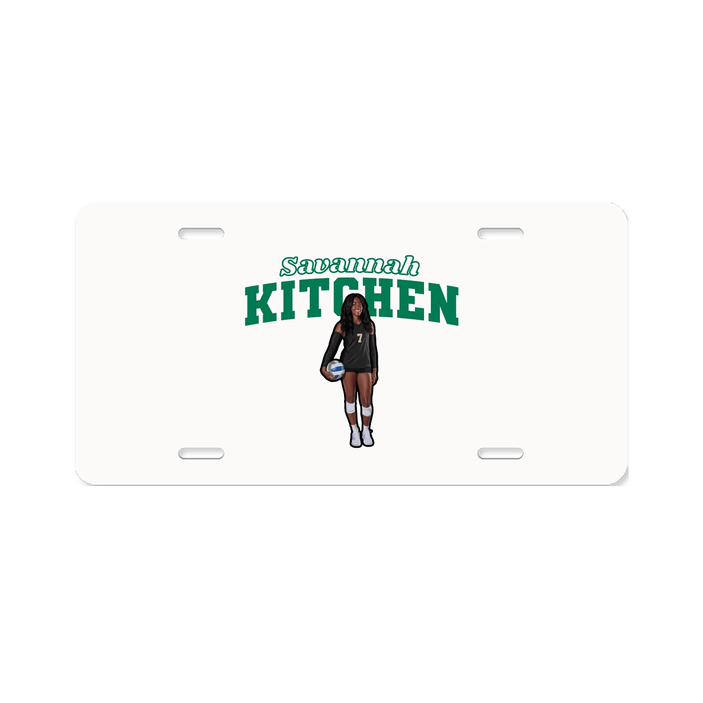 License Plate — Name Arch in Classic