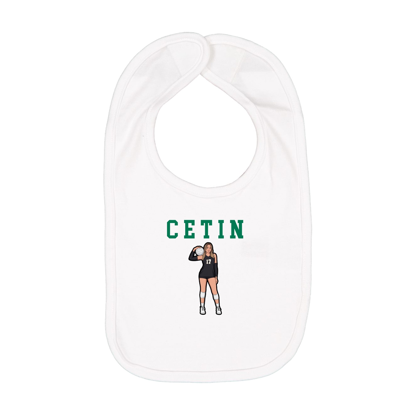 Infant Bib — Shirsey in White
