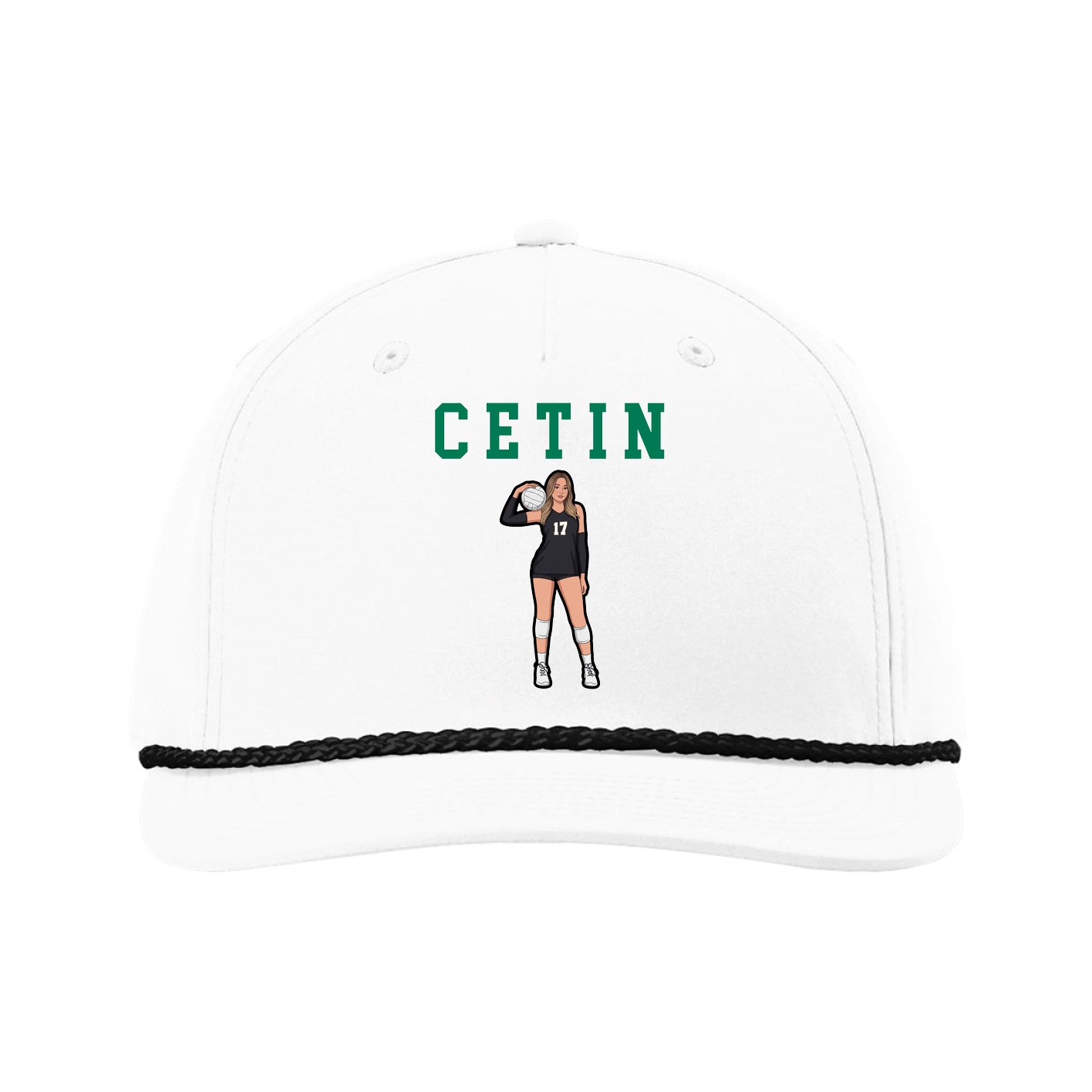 Five-Panel Classic Rope Cap — Shirsey in White