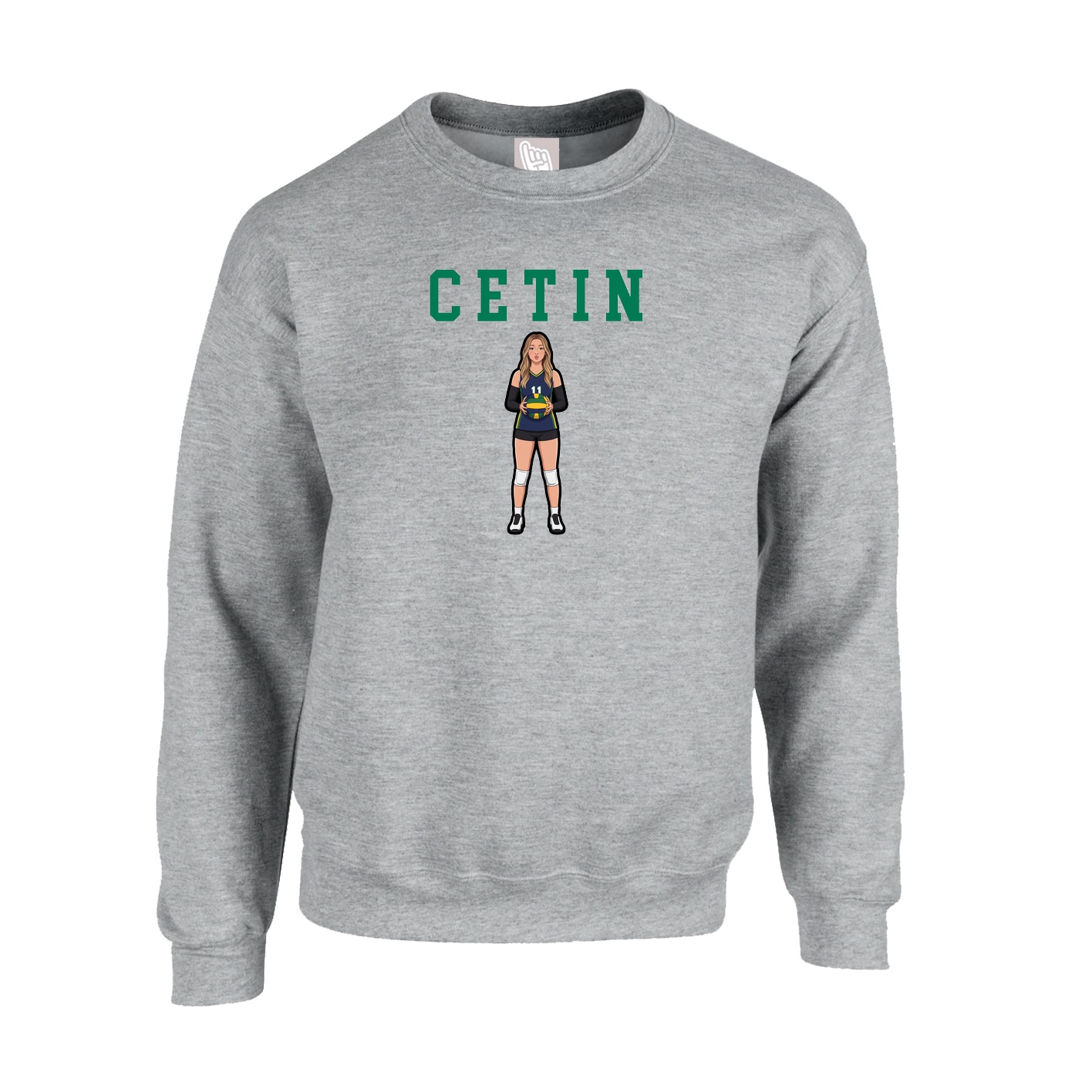 Fleece Crew — Shirsey in Grey