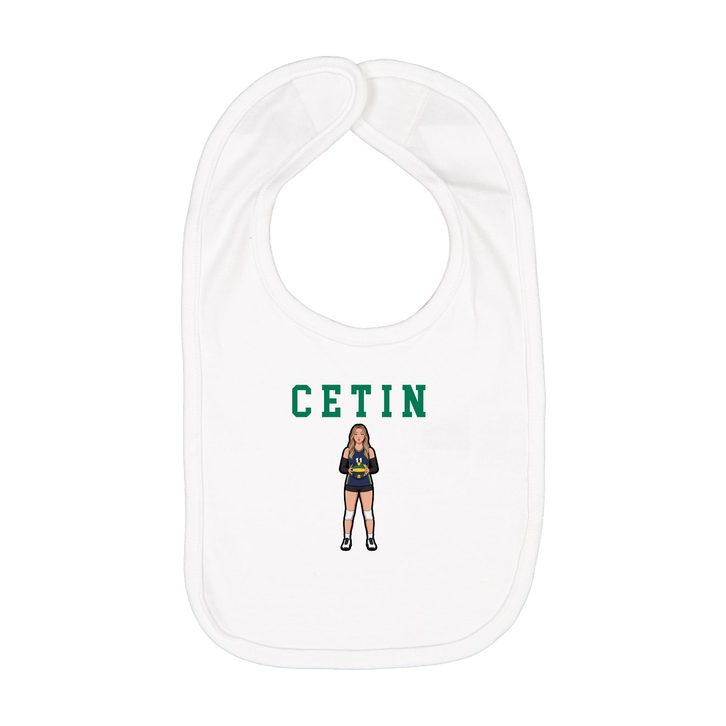 Infant Bib — Shirsey in White