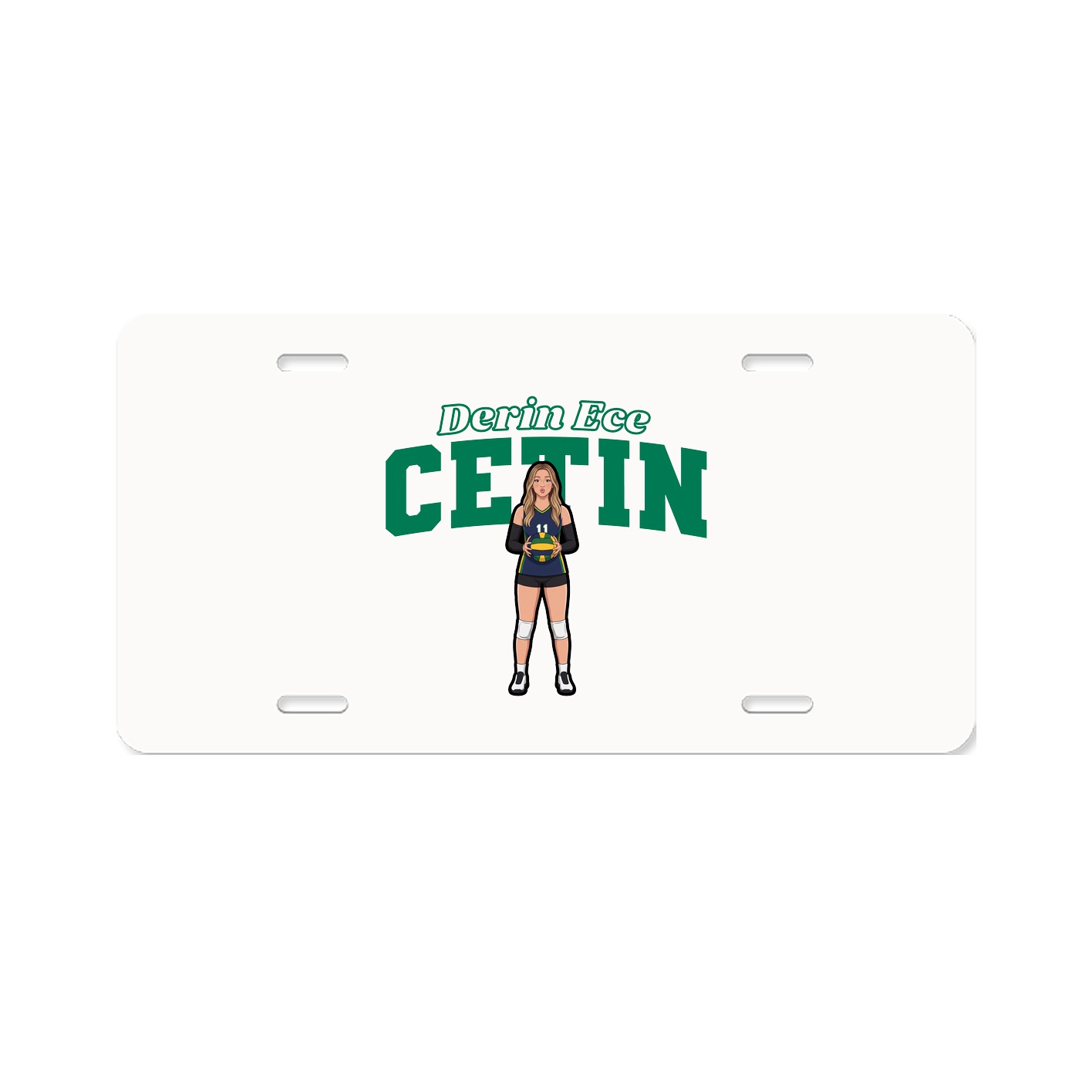 License Plate — Name Arch in Classic