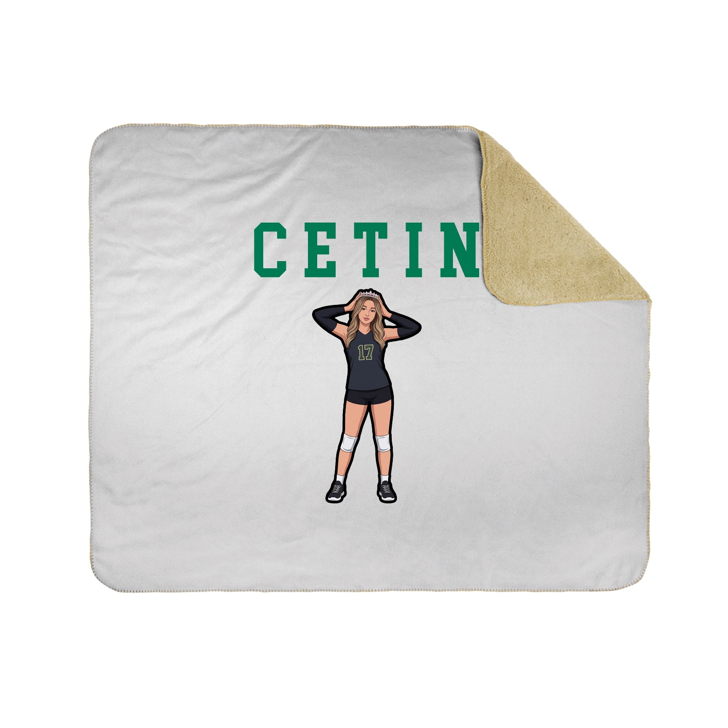 Throw Blanket — Shirsey in White