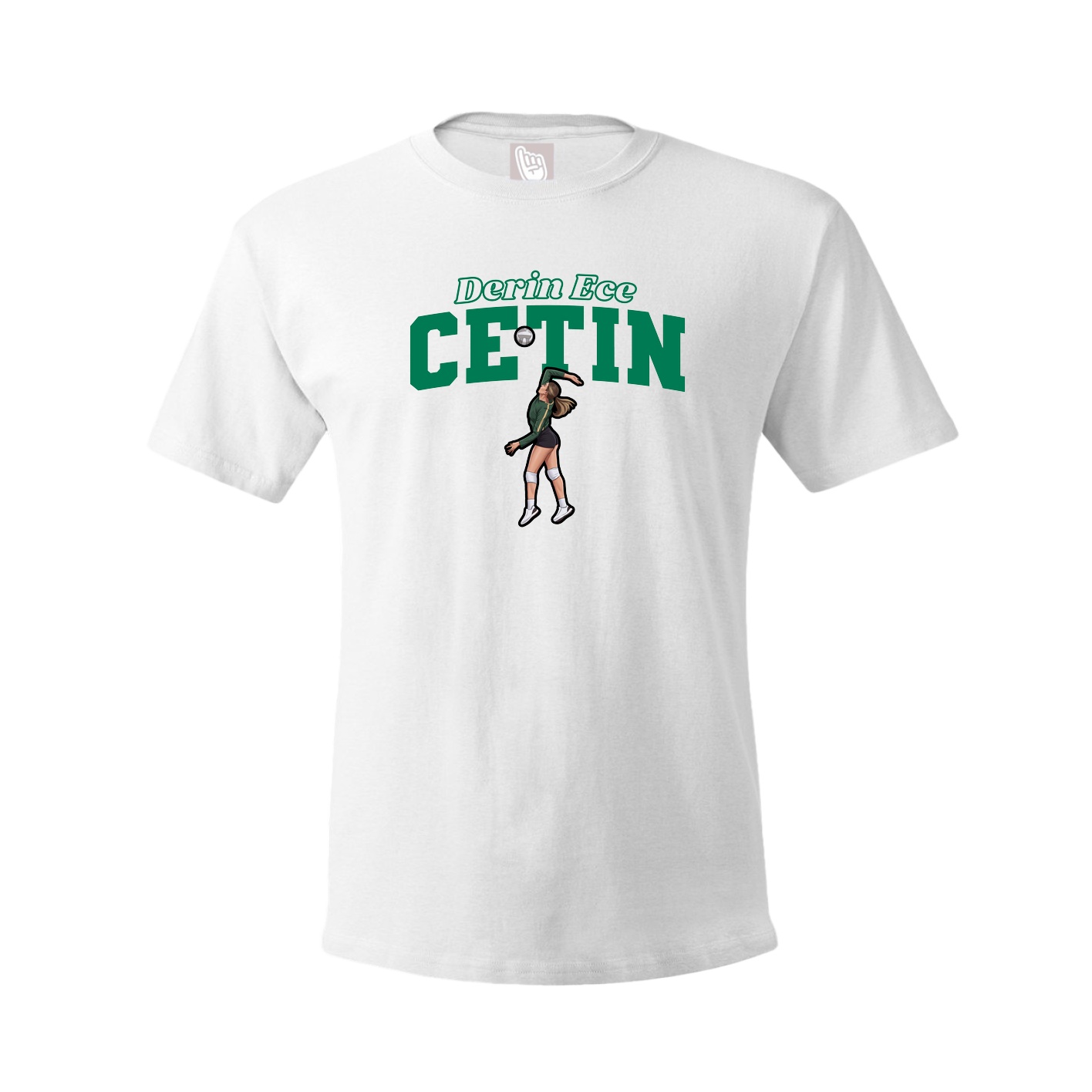 Youth Tee — Name Arch in White