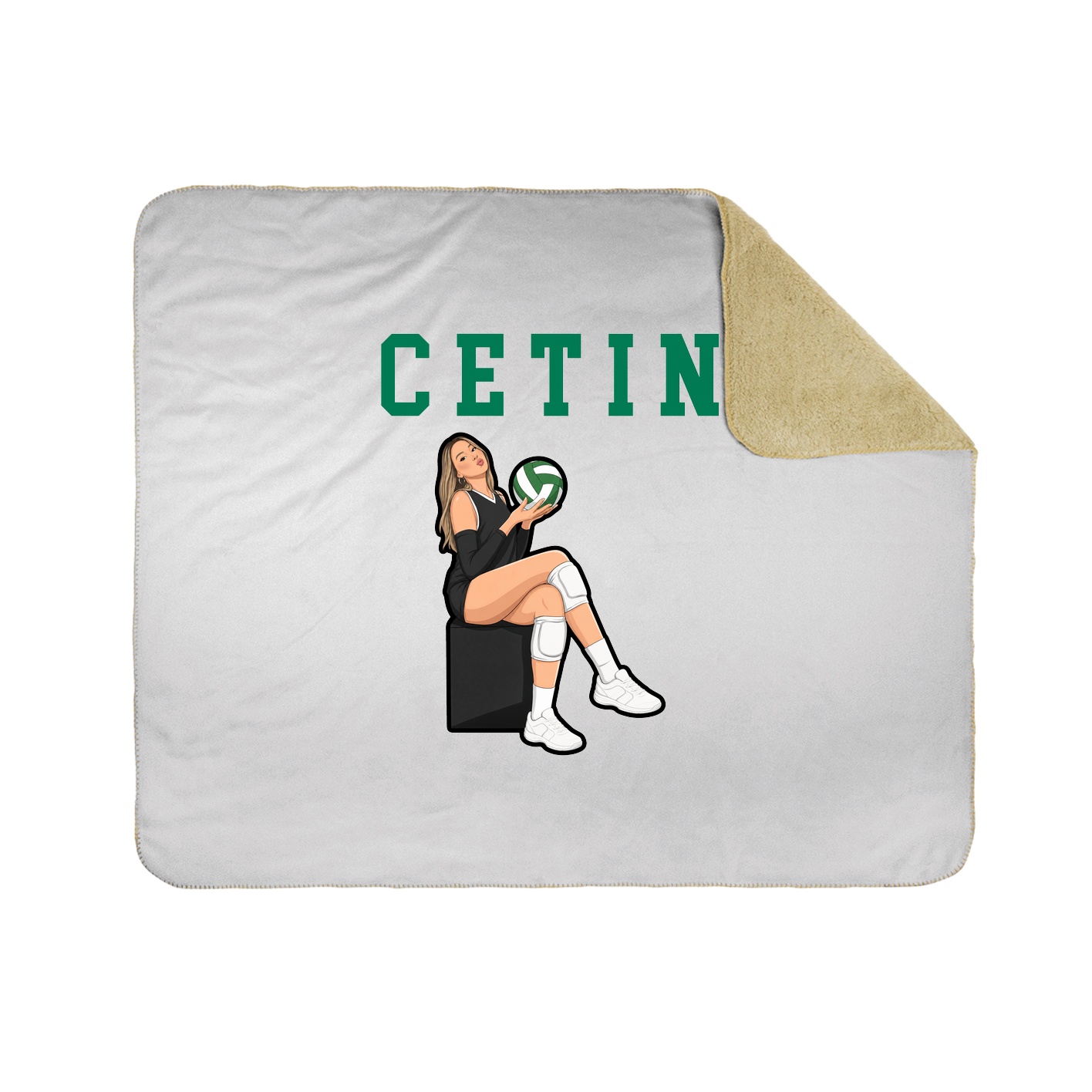 Throw Blanket — Shirsey in White