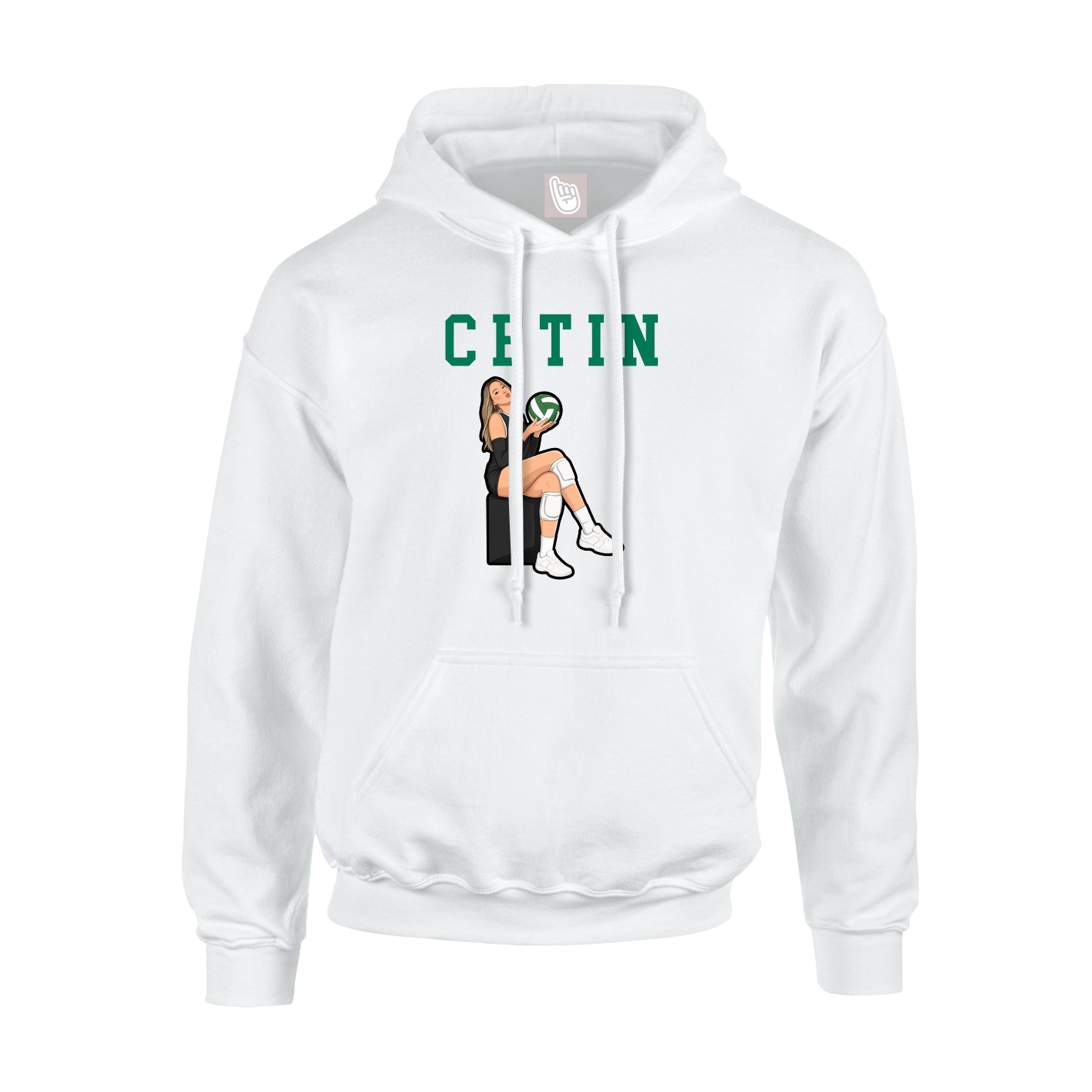 Hoodie — Shirsey in White