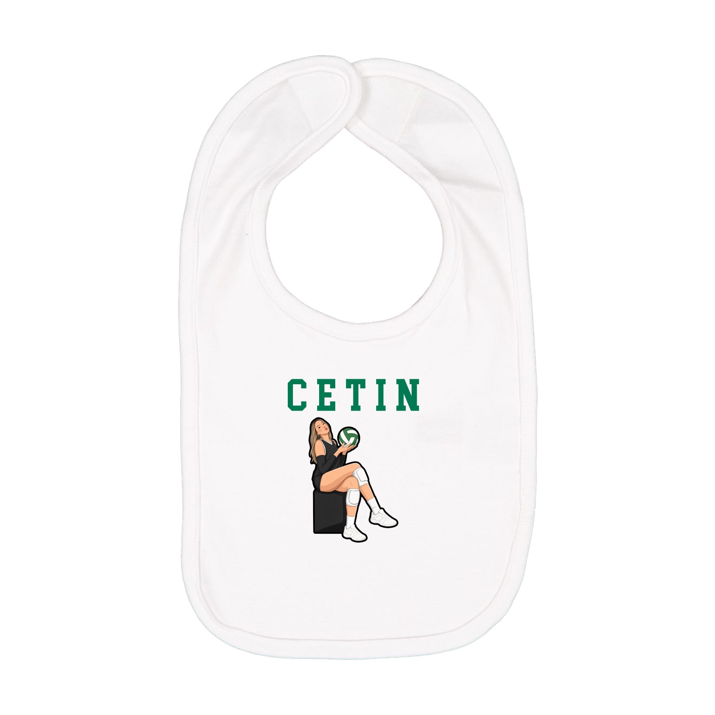 Infant Bib — Shirsey in White