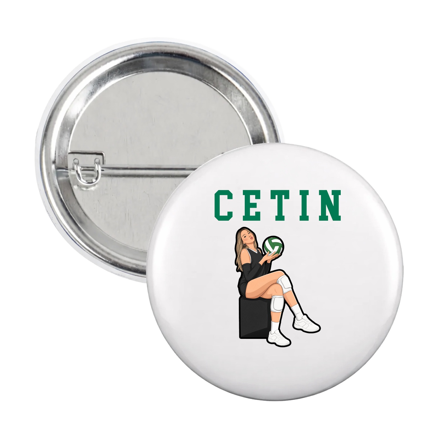 Game Day Button — Shirsey in White