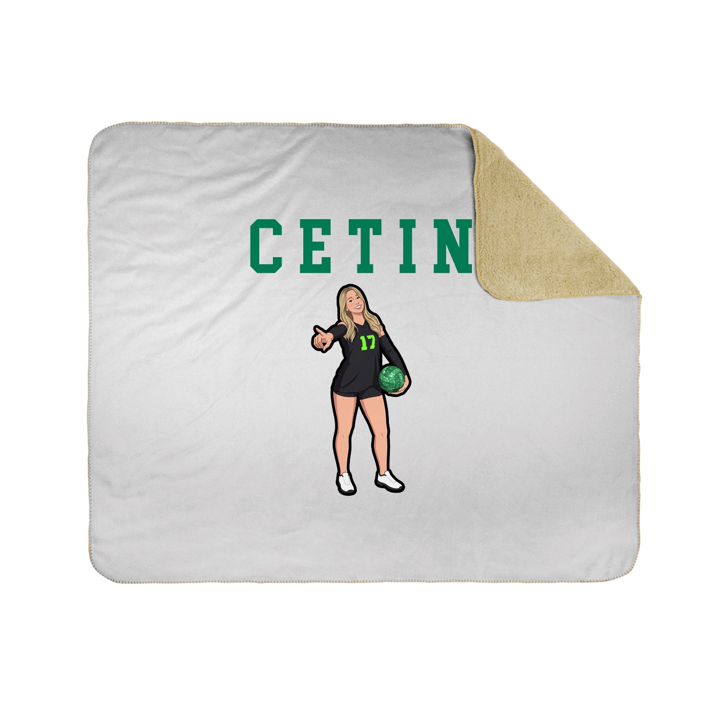Throw Blanket — Shirsey in White