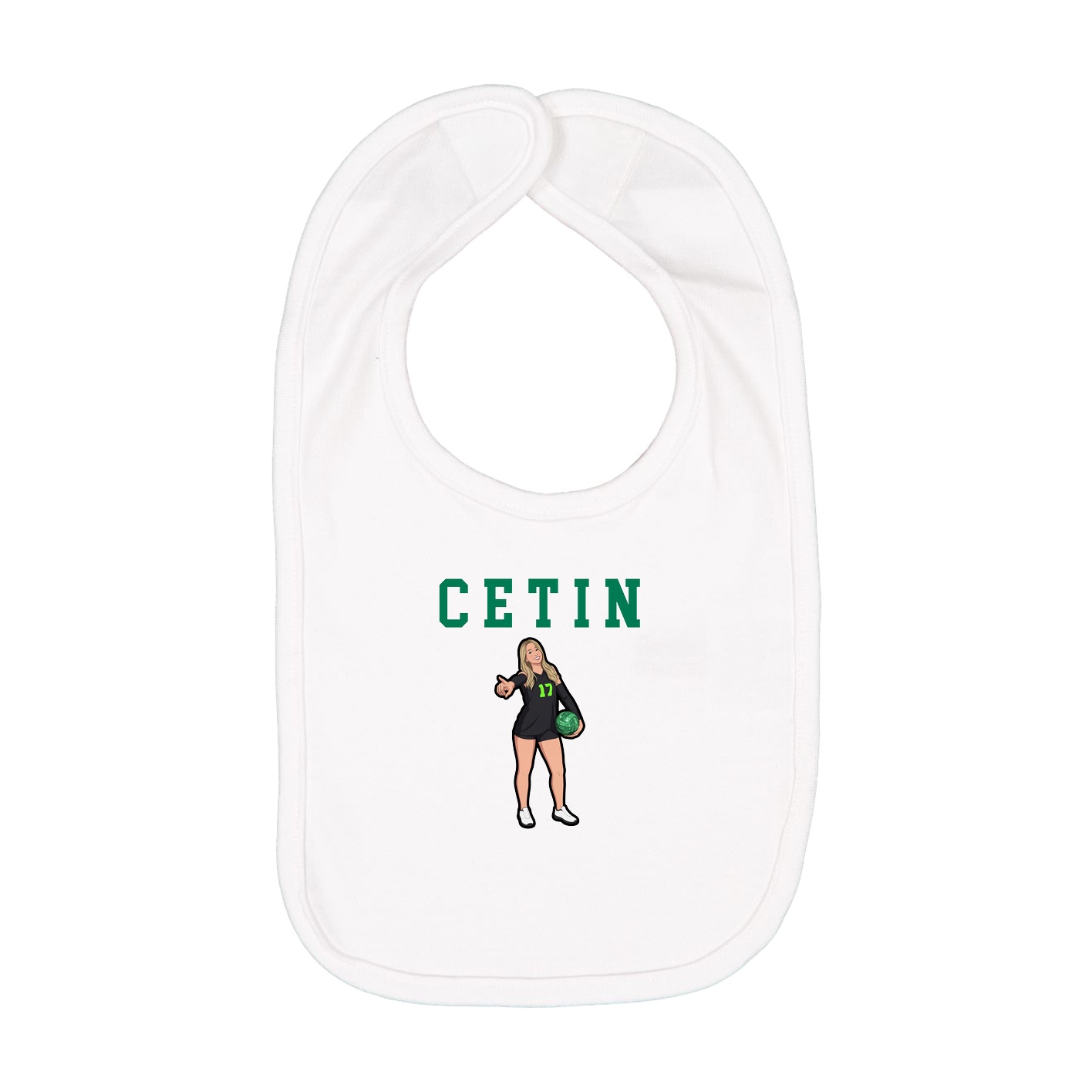 Infant Bib — Shirsey in White