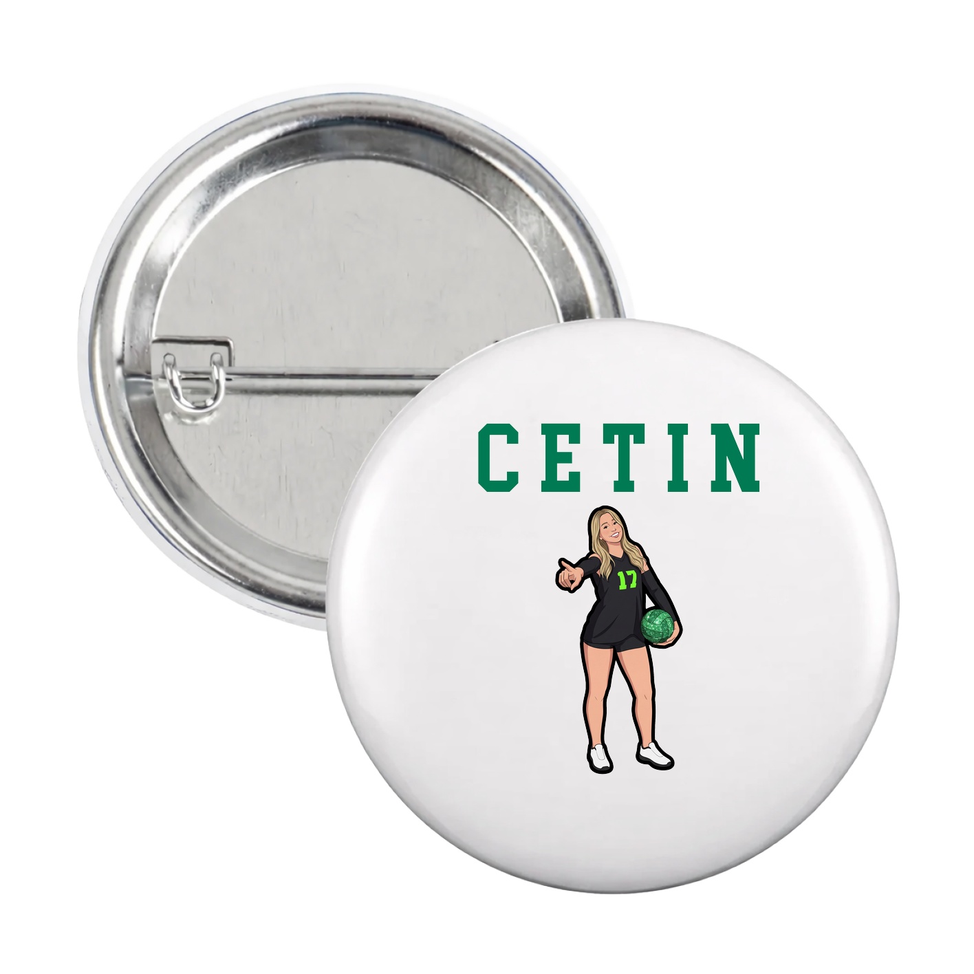 Game Day Button — Shirsey in White