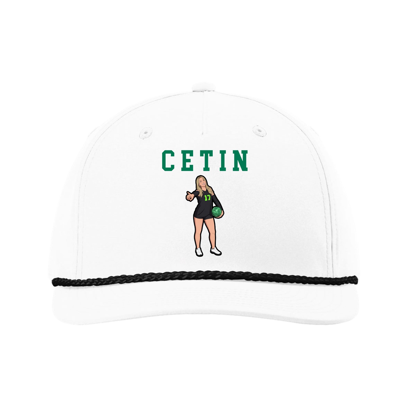 Five-Panel Classic Rope Cap — Shirsey in White
