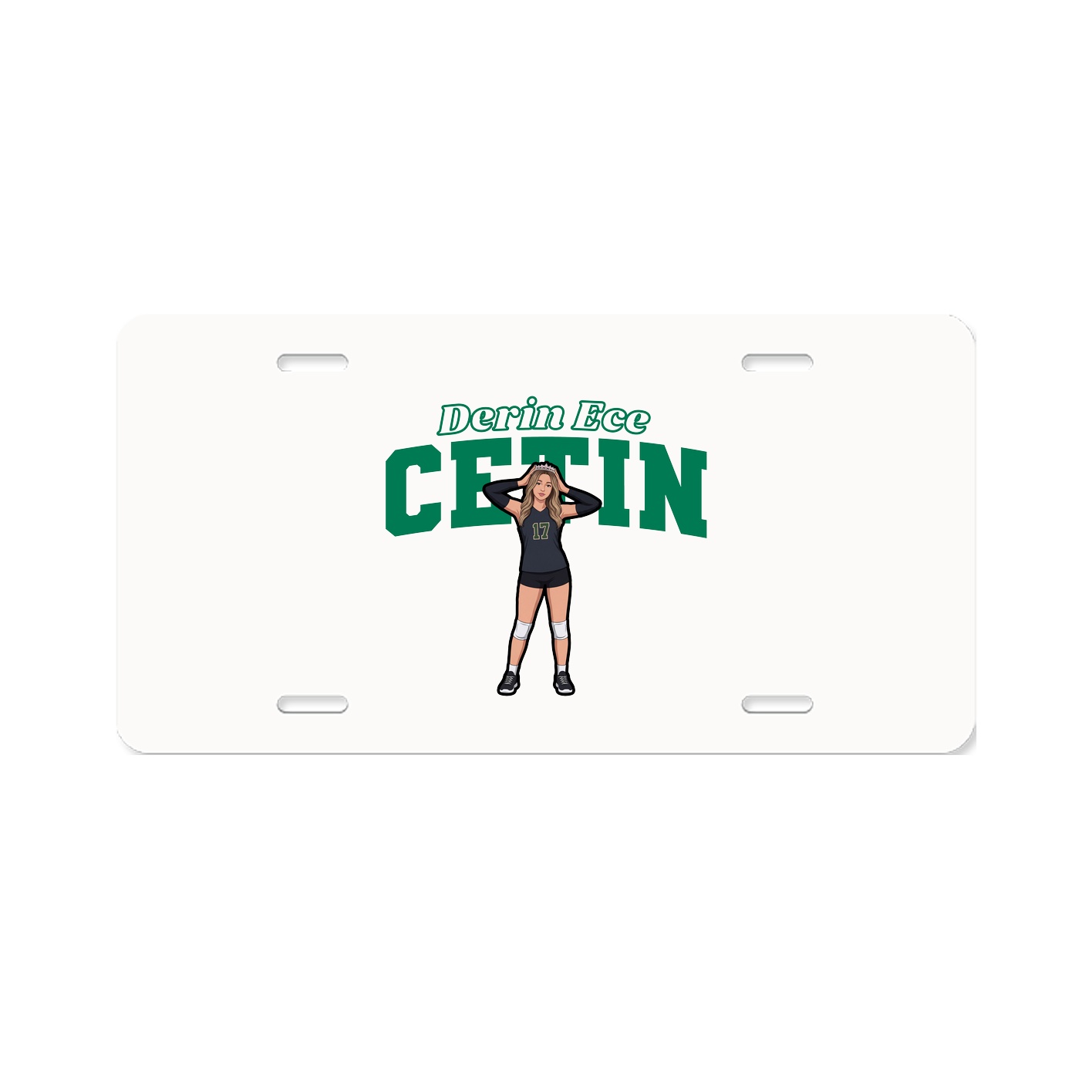 License Plate — Name Arch in Classic
