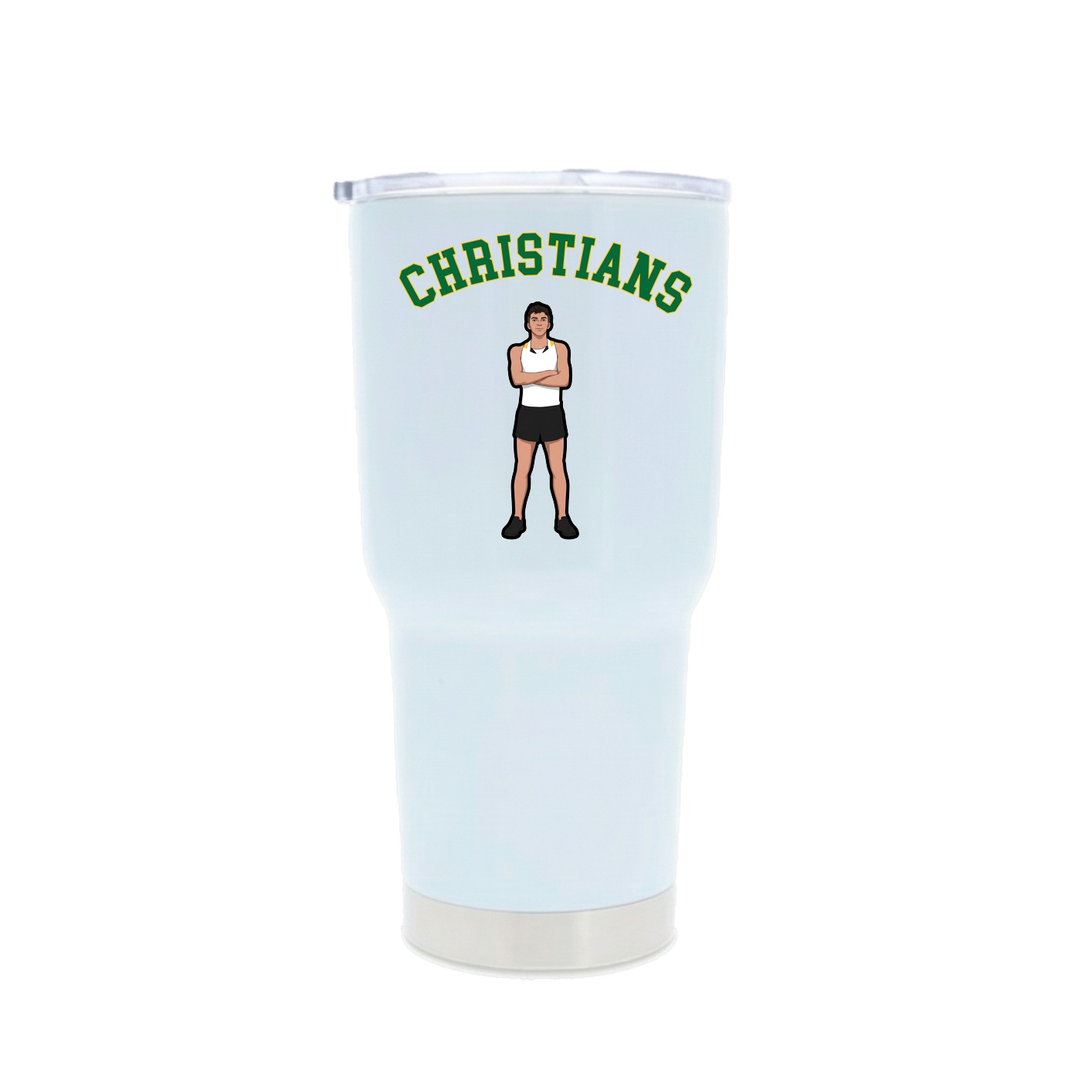 30oz Stainless Steel Tumbler — Shirsey Arch in White