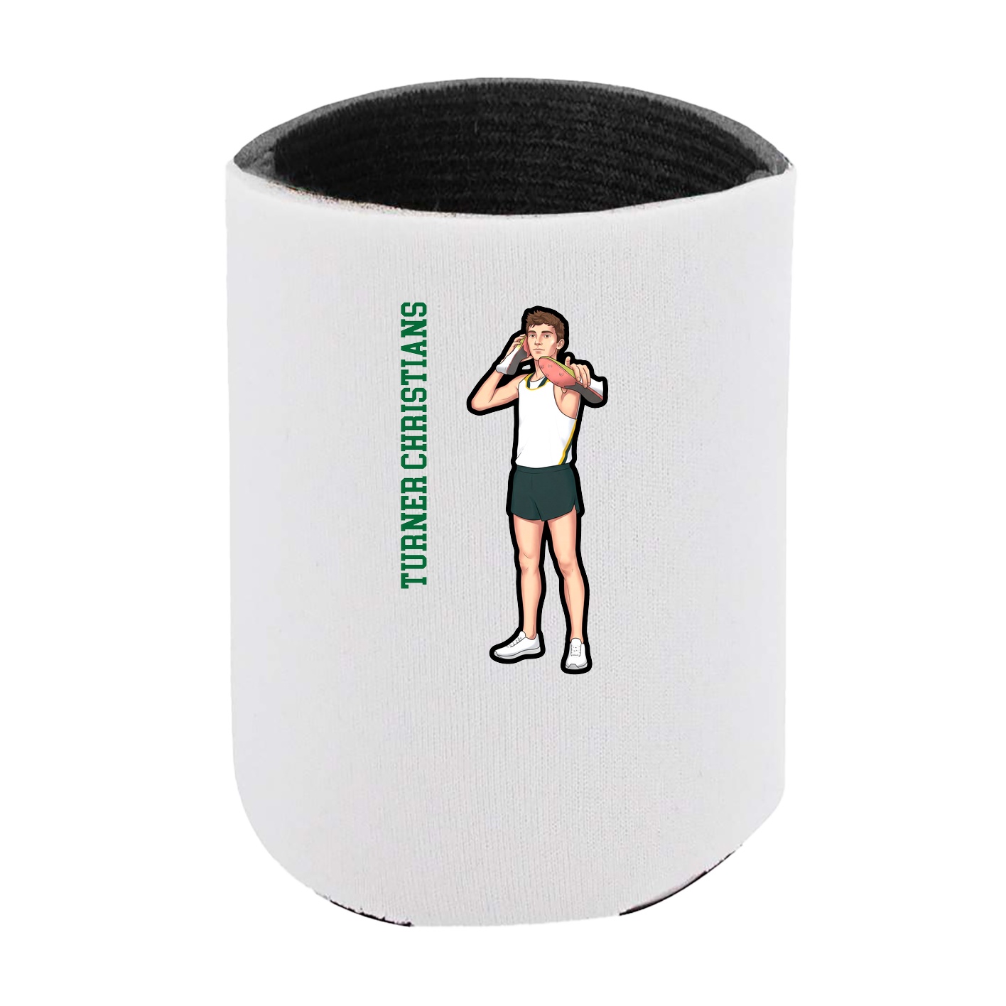 Can Holder — Name Vertical in White