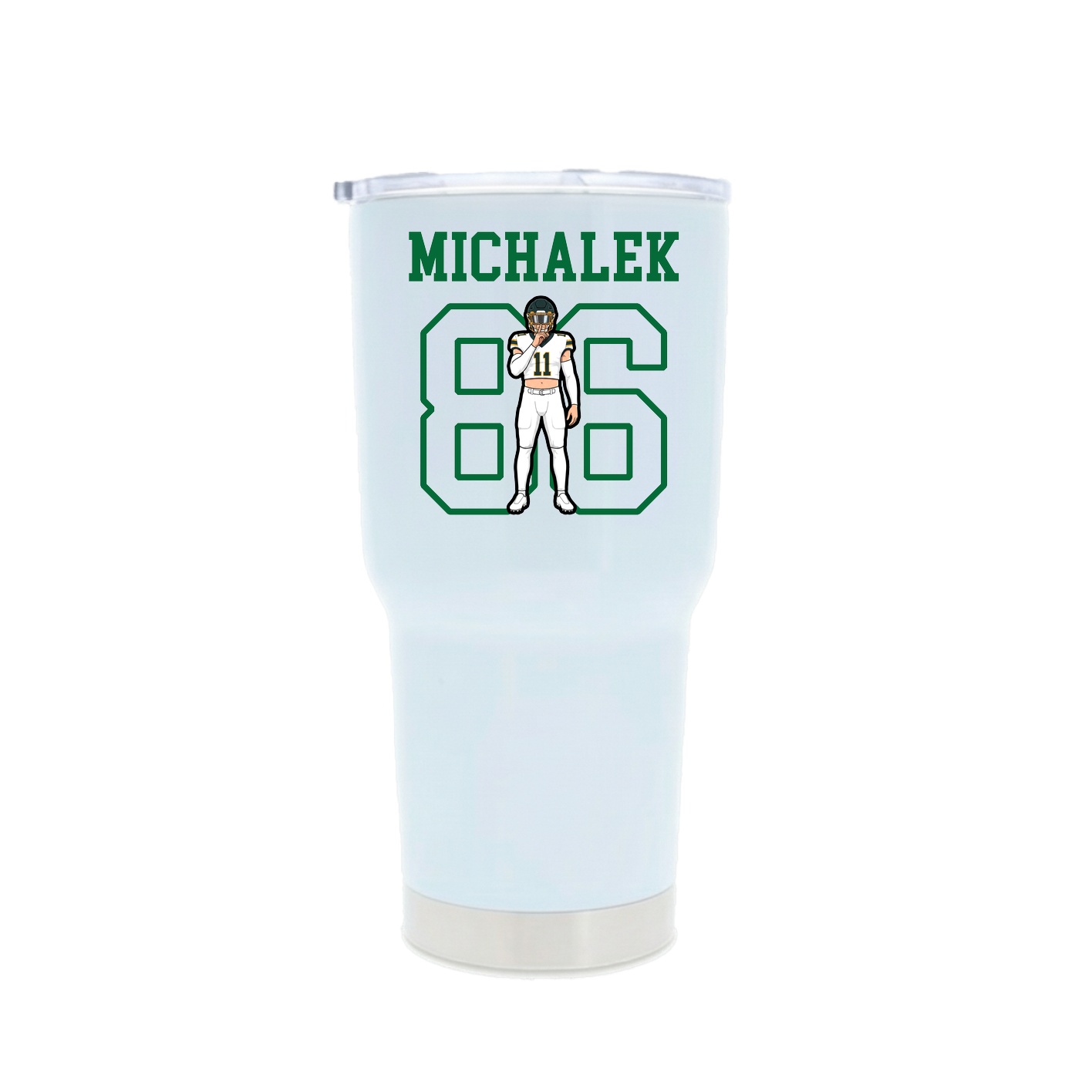 30oz Stainless Steel Tumbler — Shirsey in White