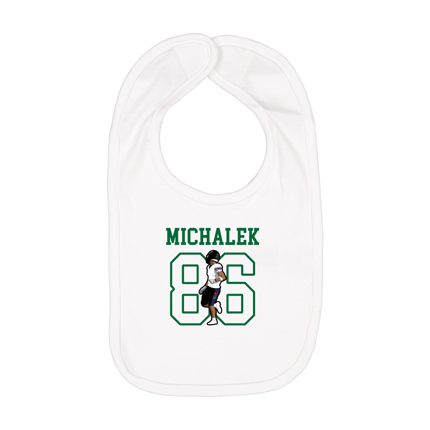 Infant Bib — Shirsey in White