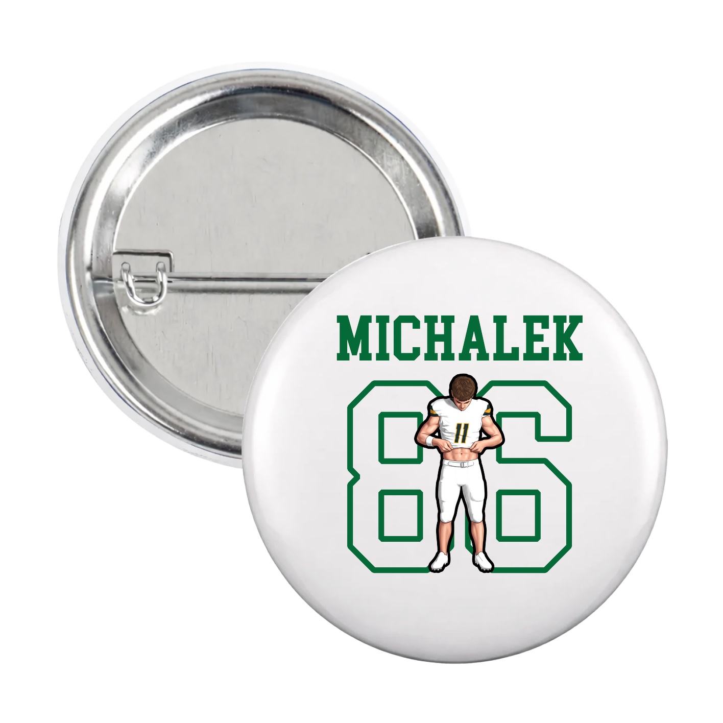 Game Day Button — Shirsey in White
