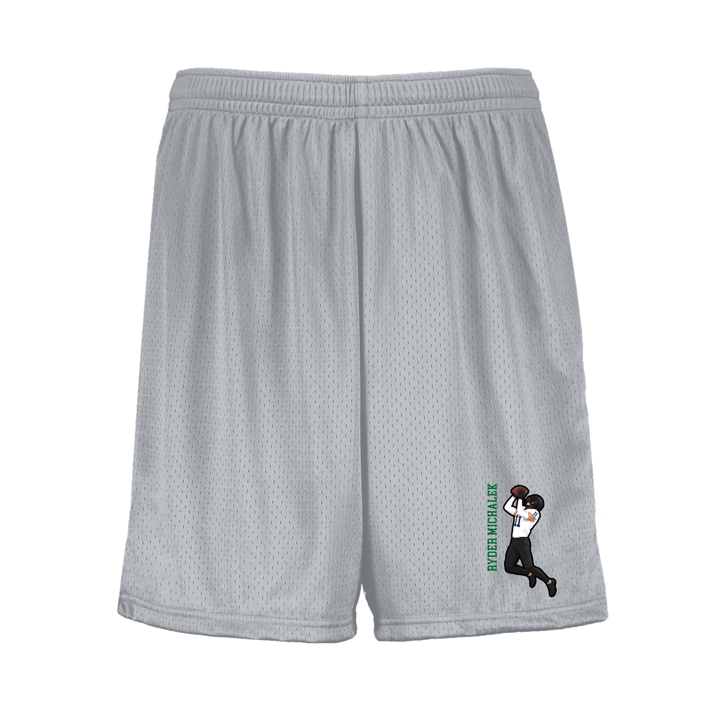Shorts — Name Vertical in Silver