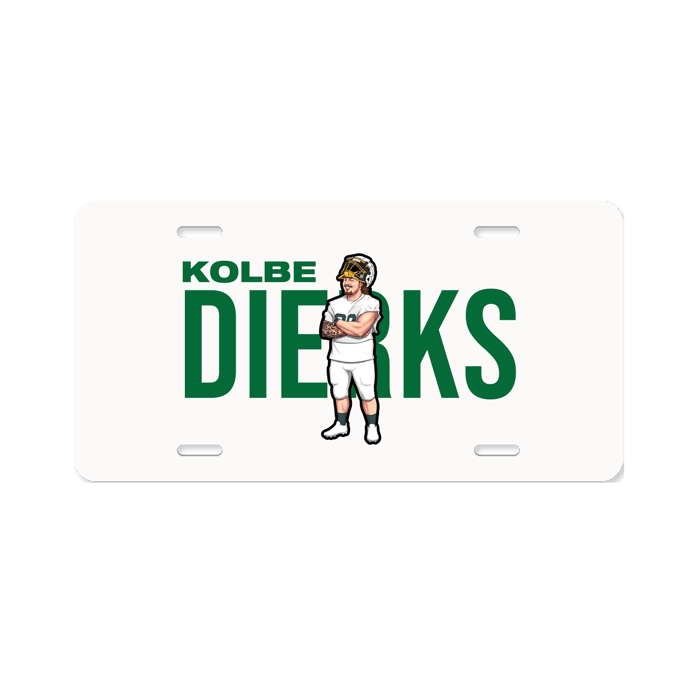 License Plate — Player Name in Classic