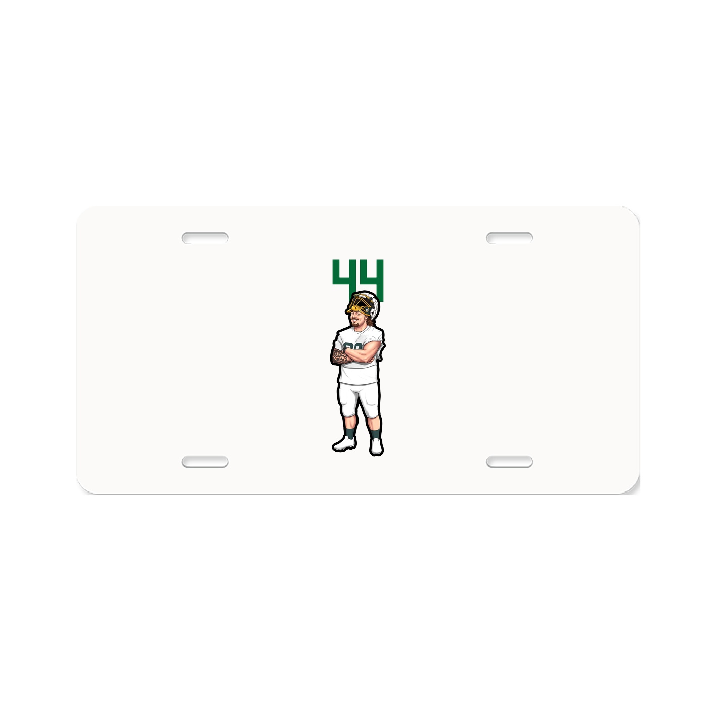 License Plate — Number Top in Classic
