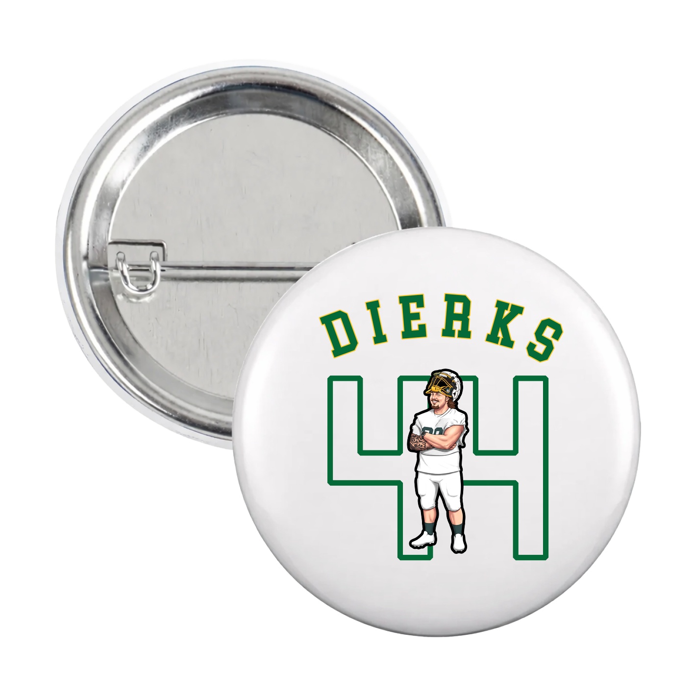 Game Day Button — Shirsey Arch in White