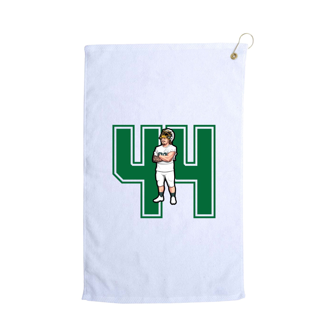 Golf Towel — Number in White