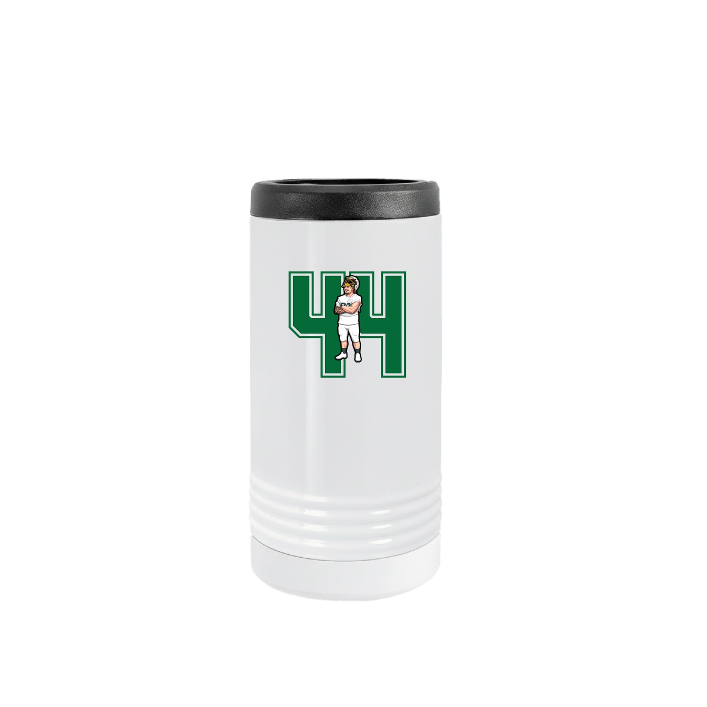 Slim Beverage Holder — Number in White