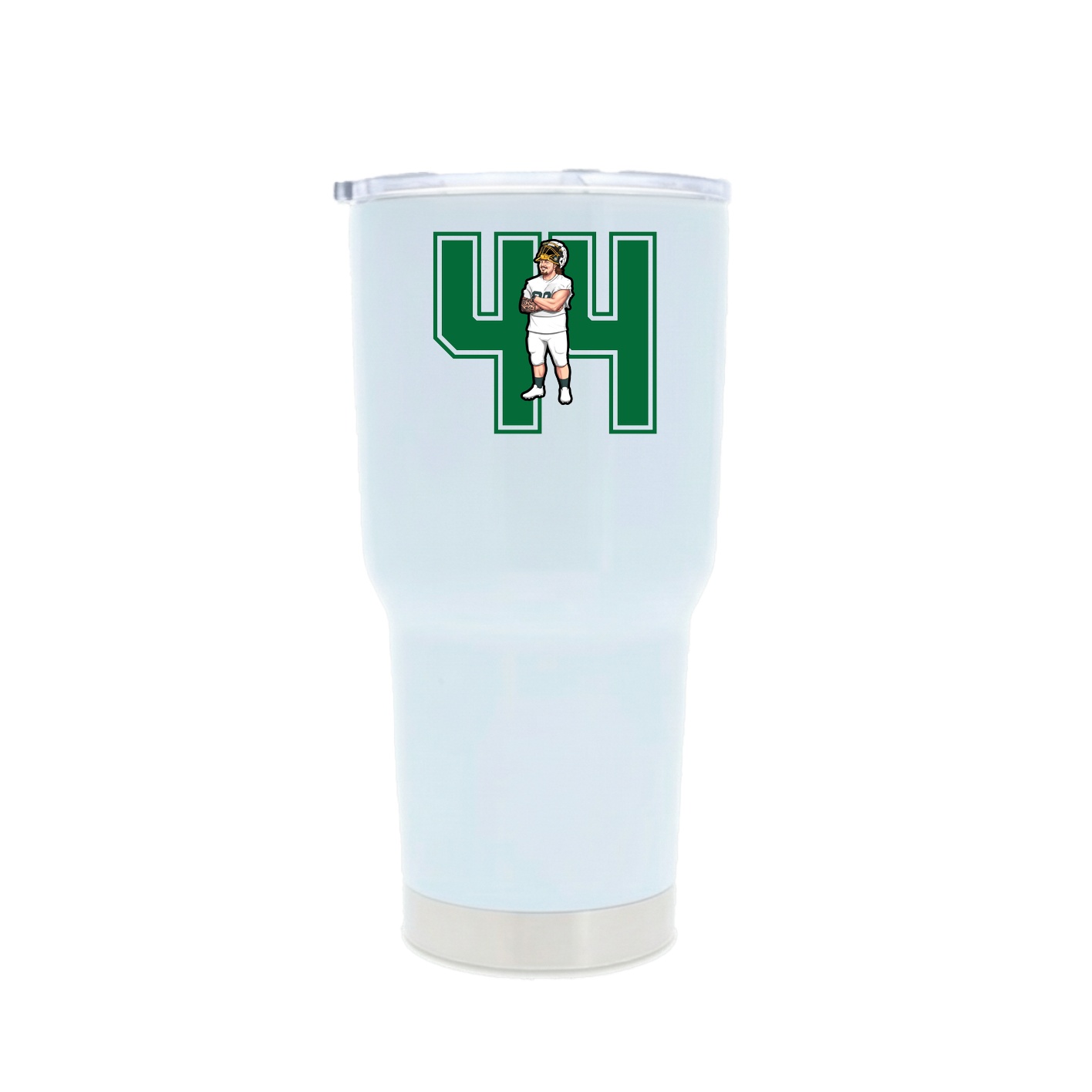 30oz Stainless Steel Tumbler — Number in White