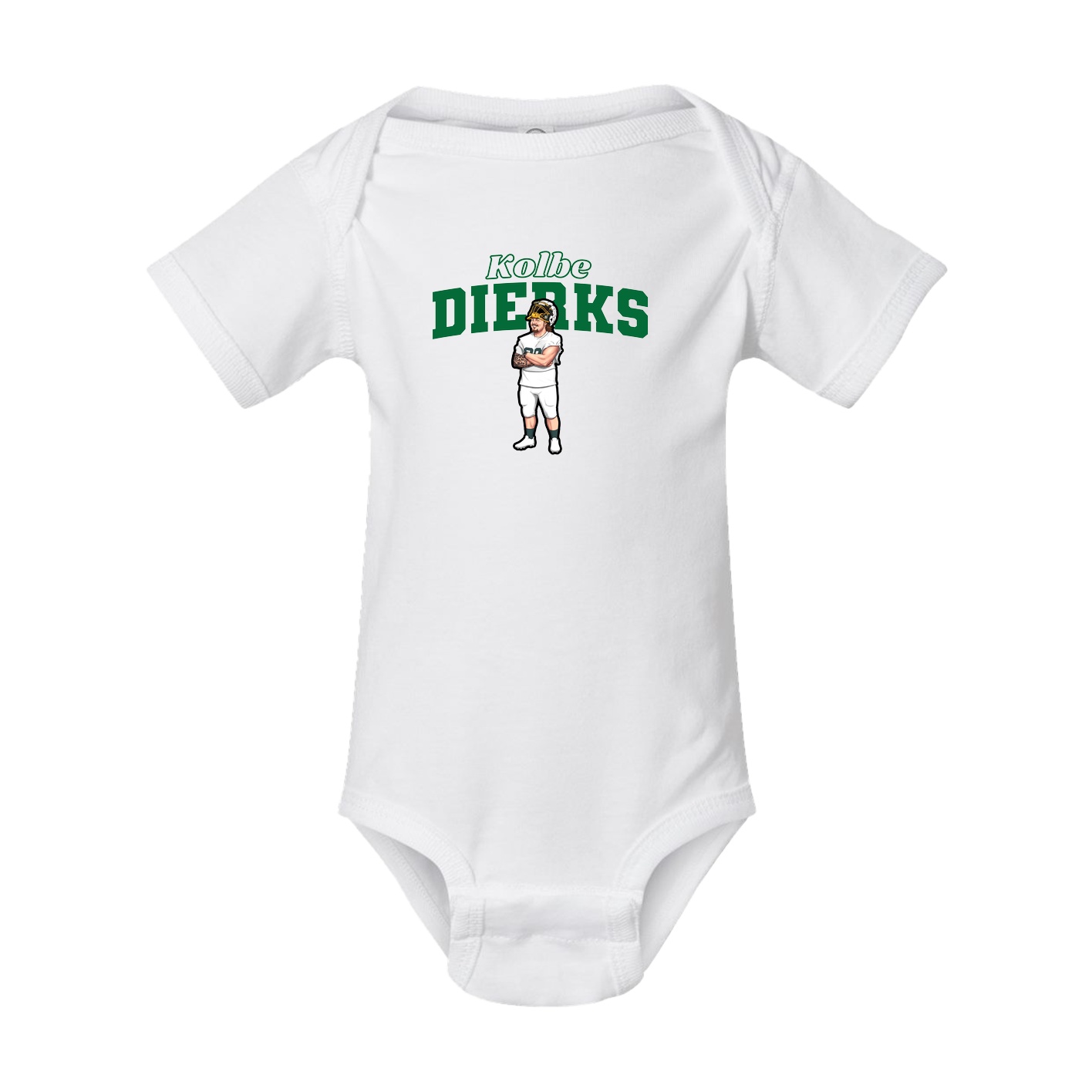 Baby Onesie — Name Arch in White