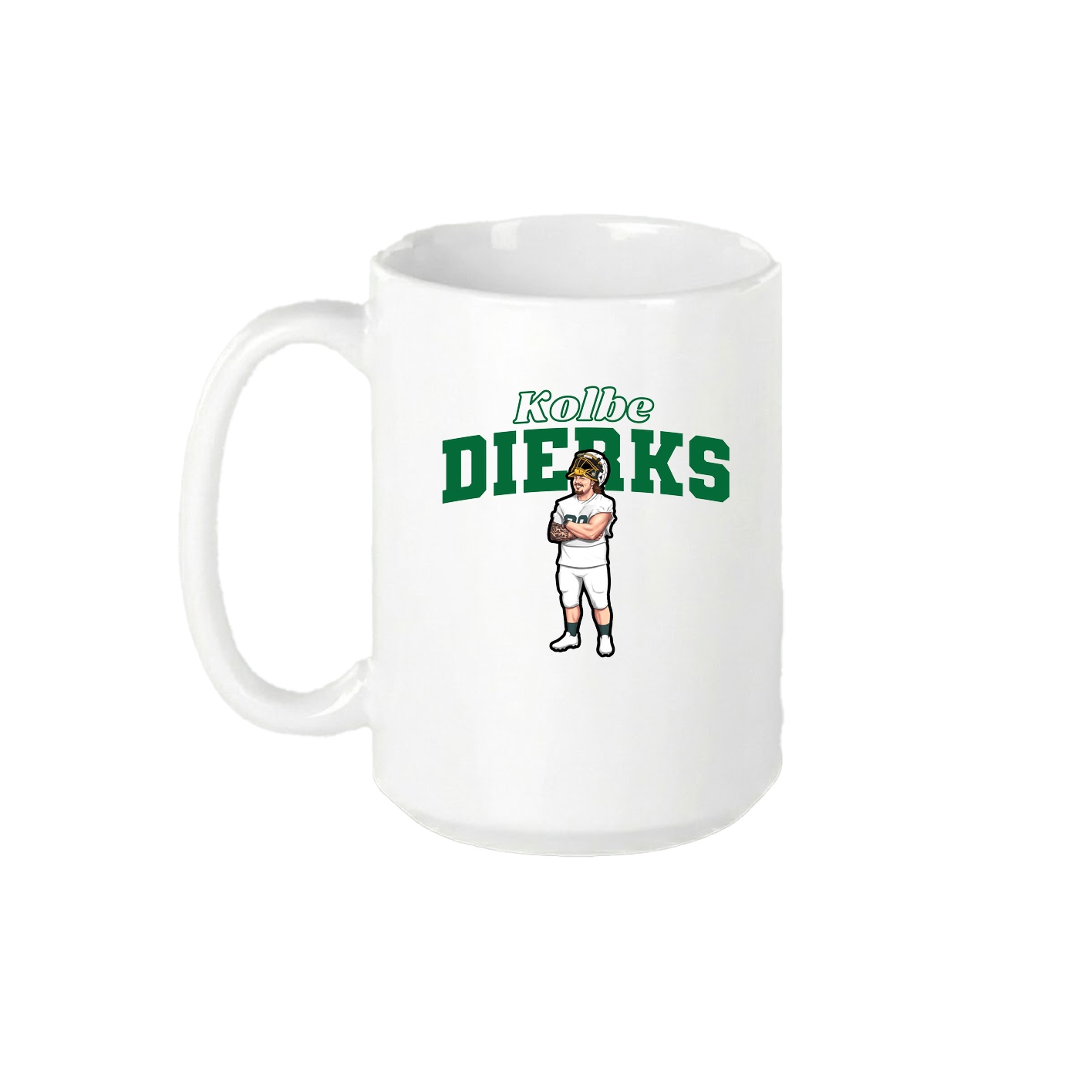 15oz Coffee Mug — Name Arch in White