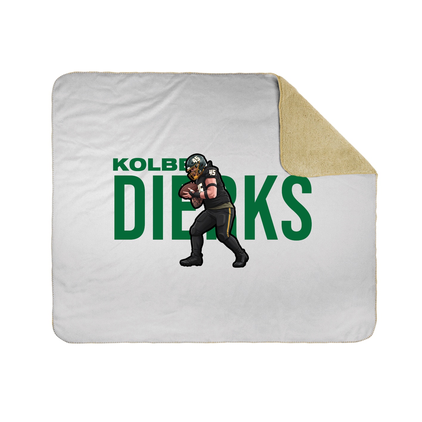 Throw Blanket — Player Name in White
