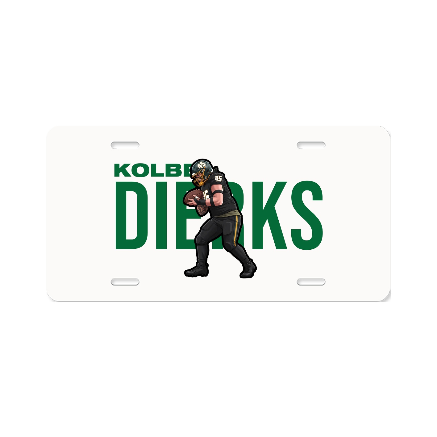 License Plate — Player Name in Classic