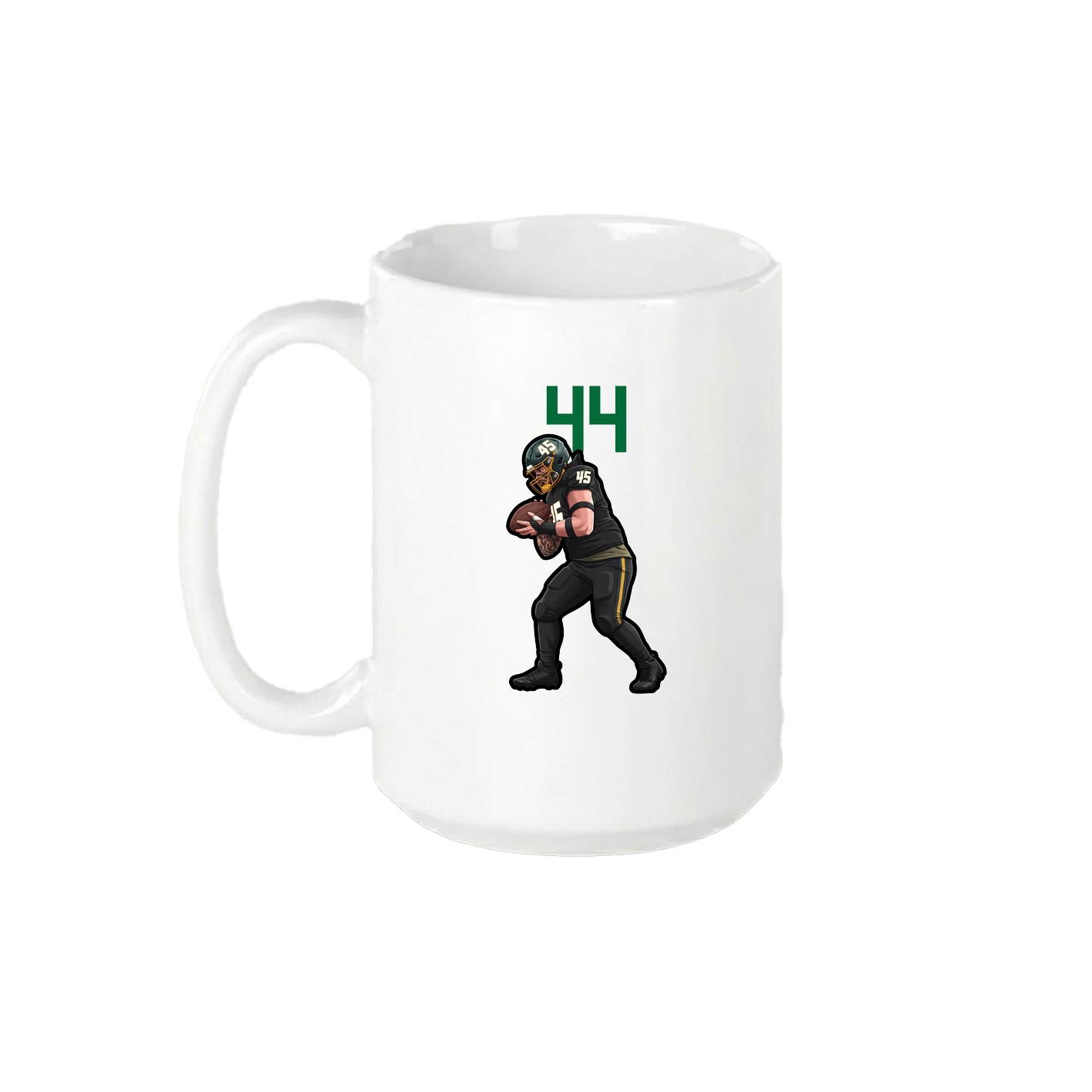 15oz Coffee Mug — Number Top in White
