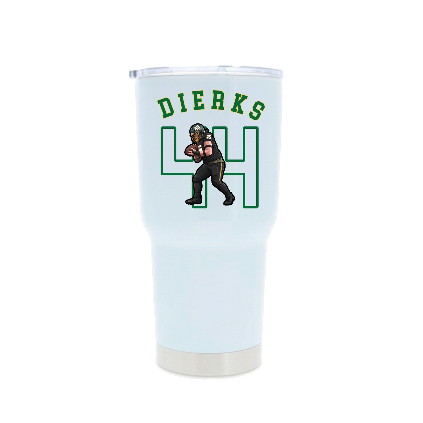 30oz Stainless Steel Tumbler — Shirsey Arch in White