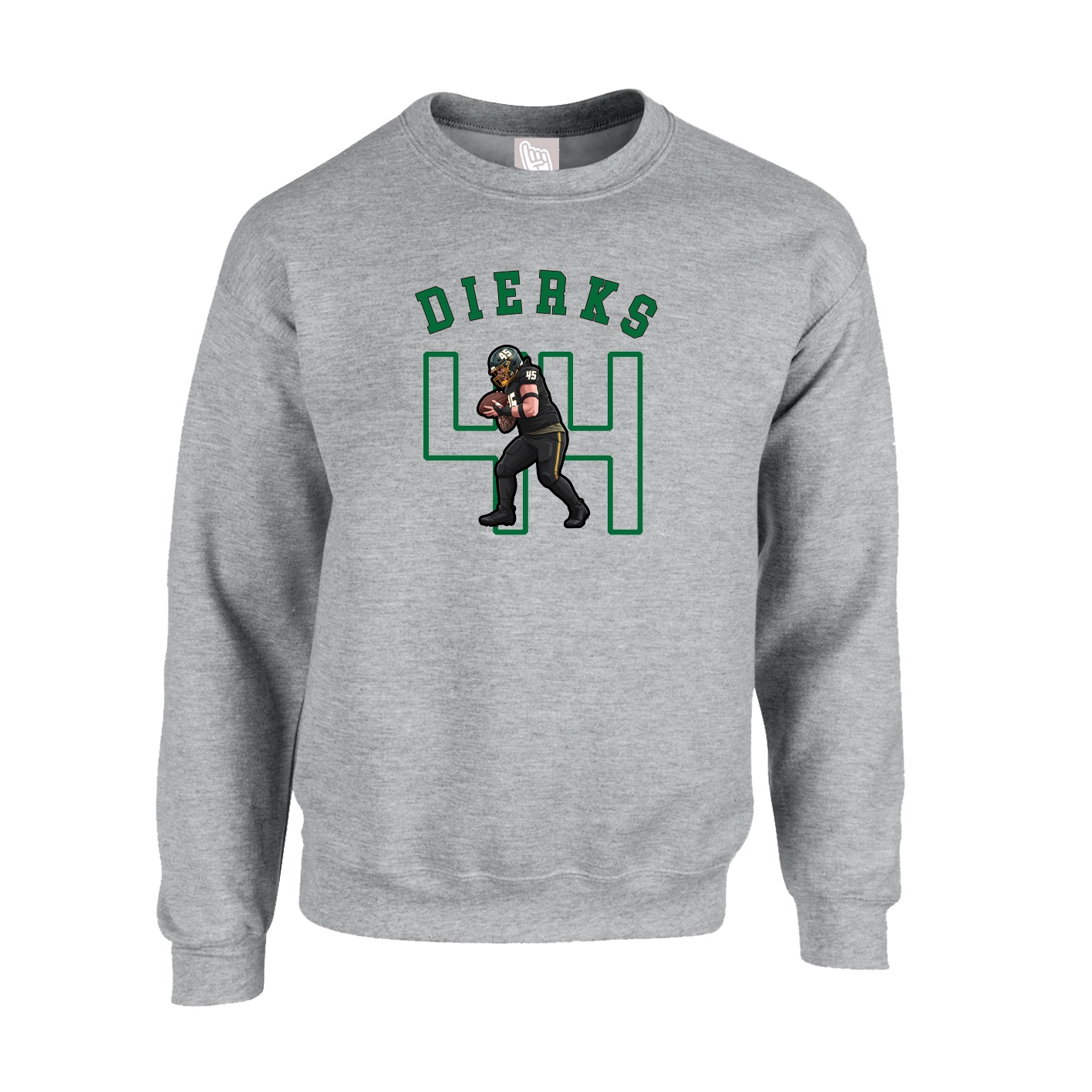 Fleece Crew — Shirsey Arch in Grey